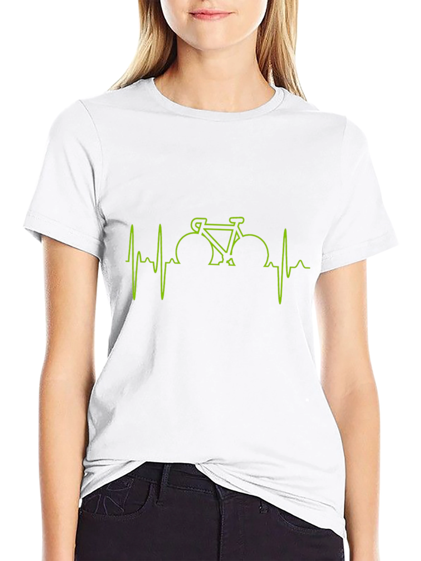 Cycling Heartbeat T-Shirt - Ride On!