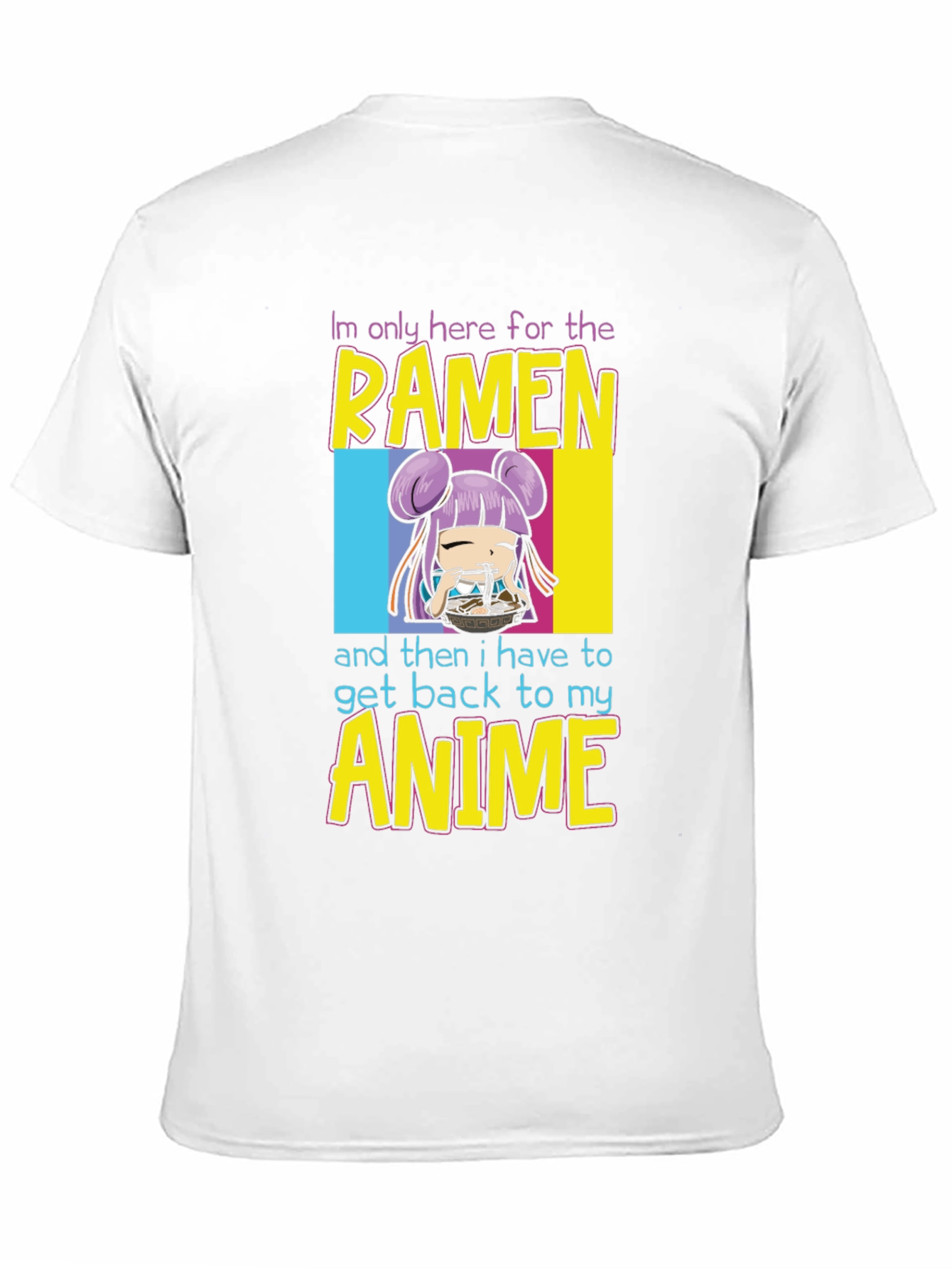 Ramen & Anime Graphic T-Shirt - Casual Wear
