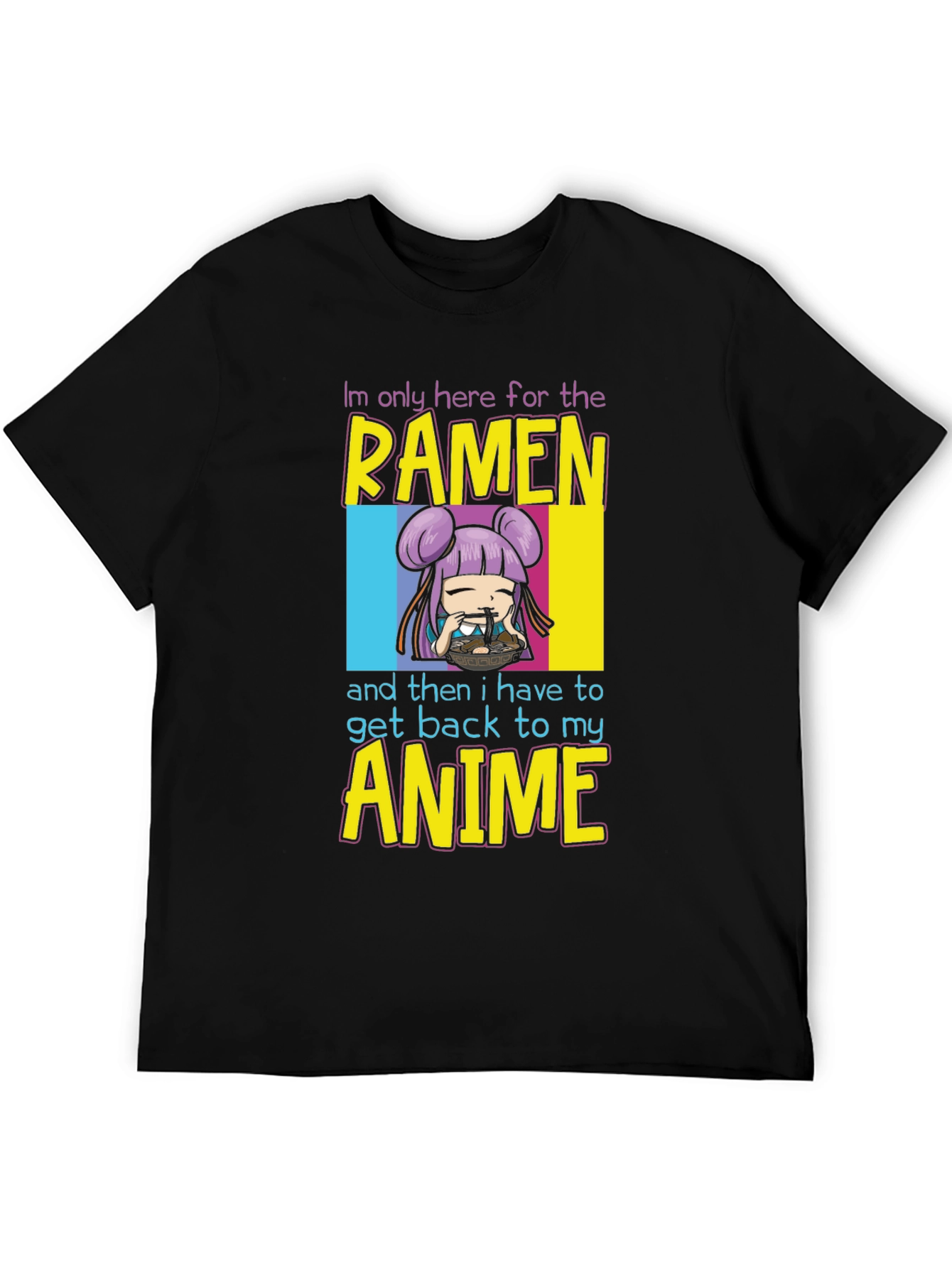 Ramen & Anime Graphic T-Shirt - Casual Wear