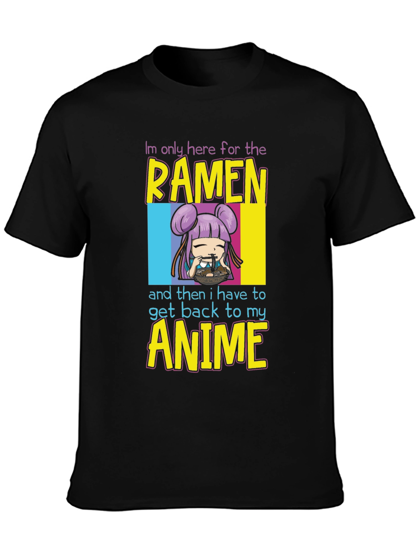 Ramen & Anime Graphic T-Shirt - Casual Wear