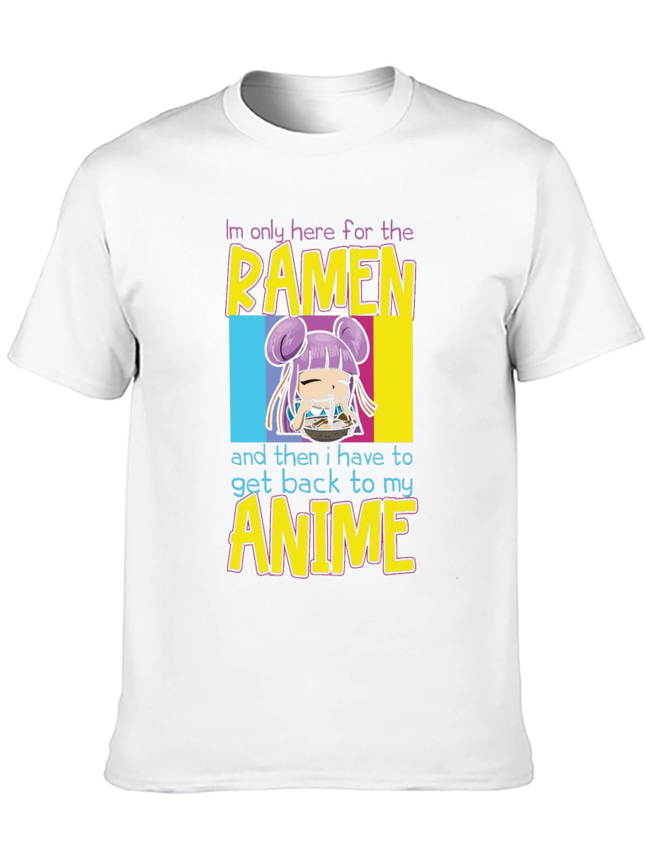 Ramen & Anime Graphic T-Shirt - Casual Wear
