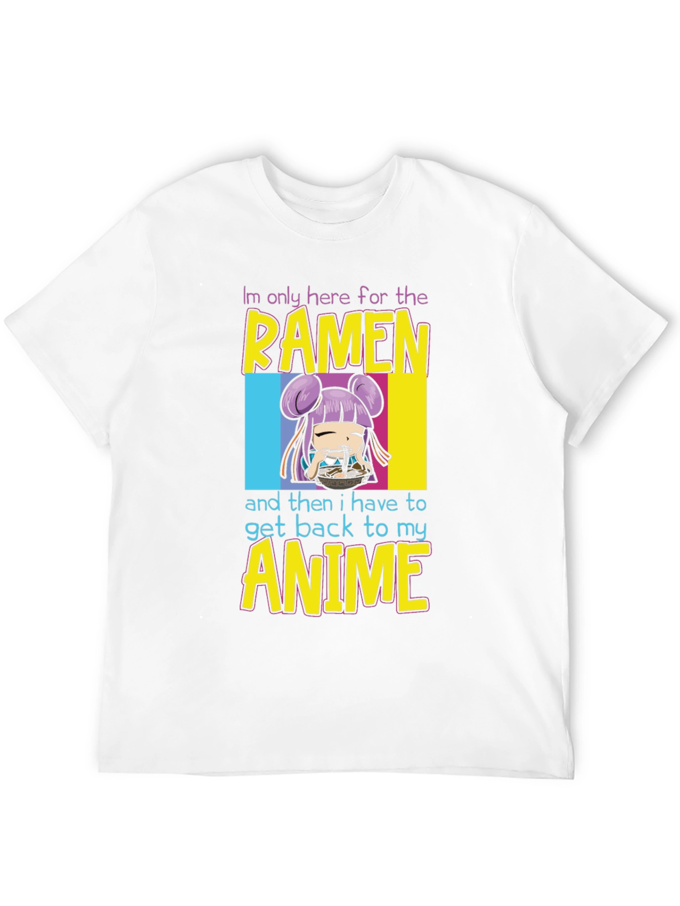 Ramen & Anime Graphic T-Shirt - Casual Wear