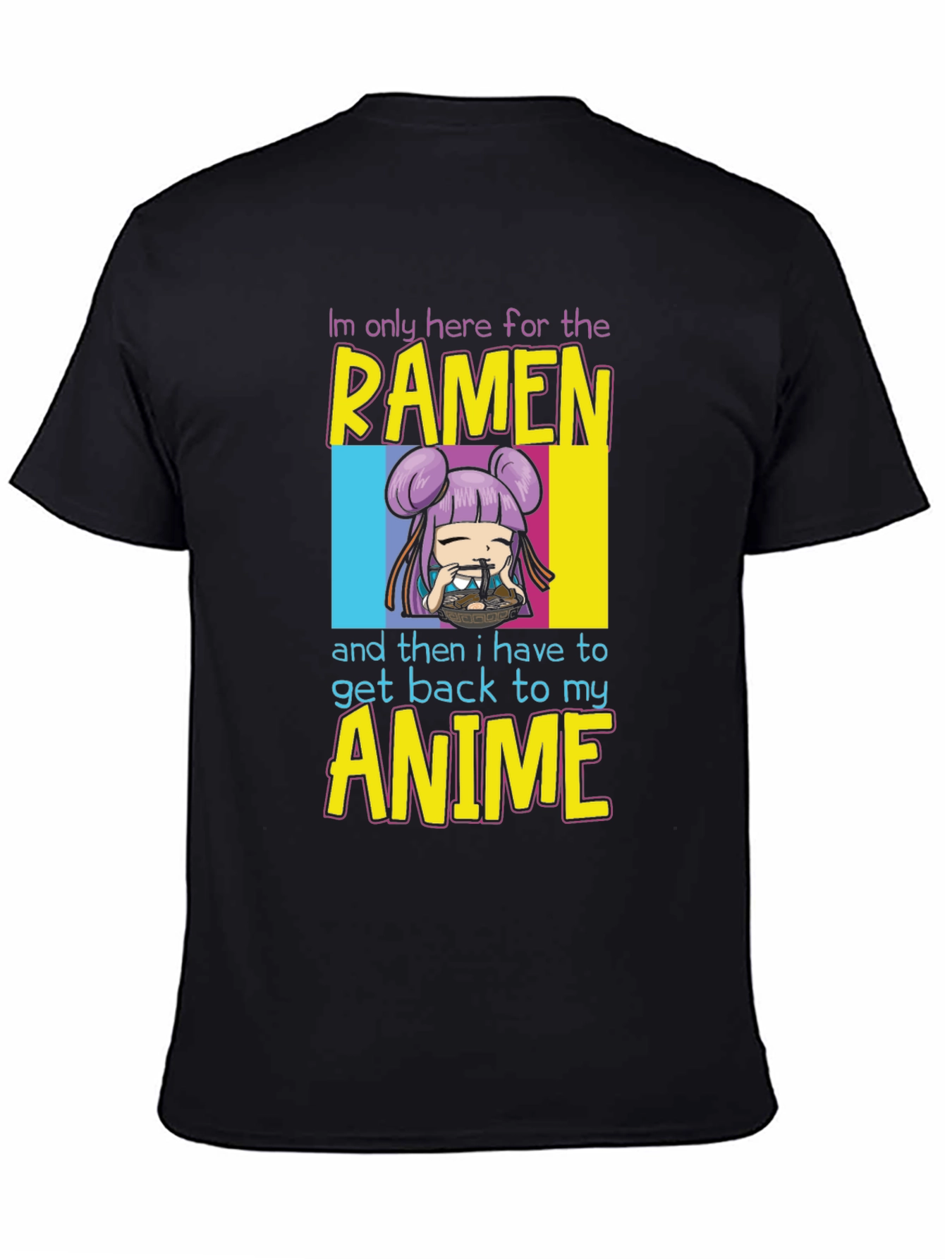 Ramen & Anime Graphic T-Shirt - Casual Wear