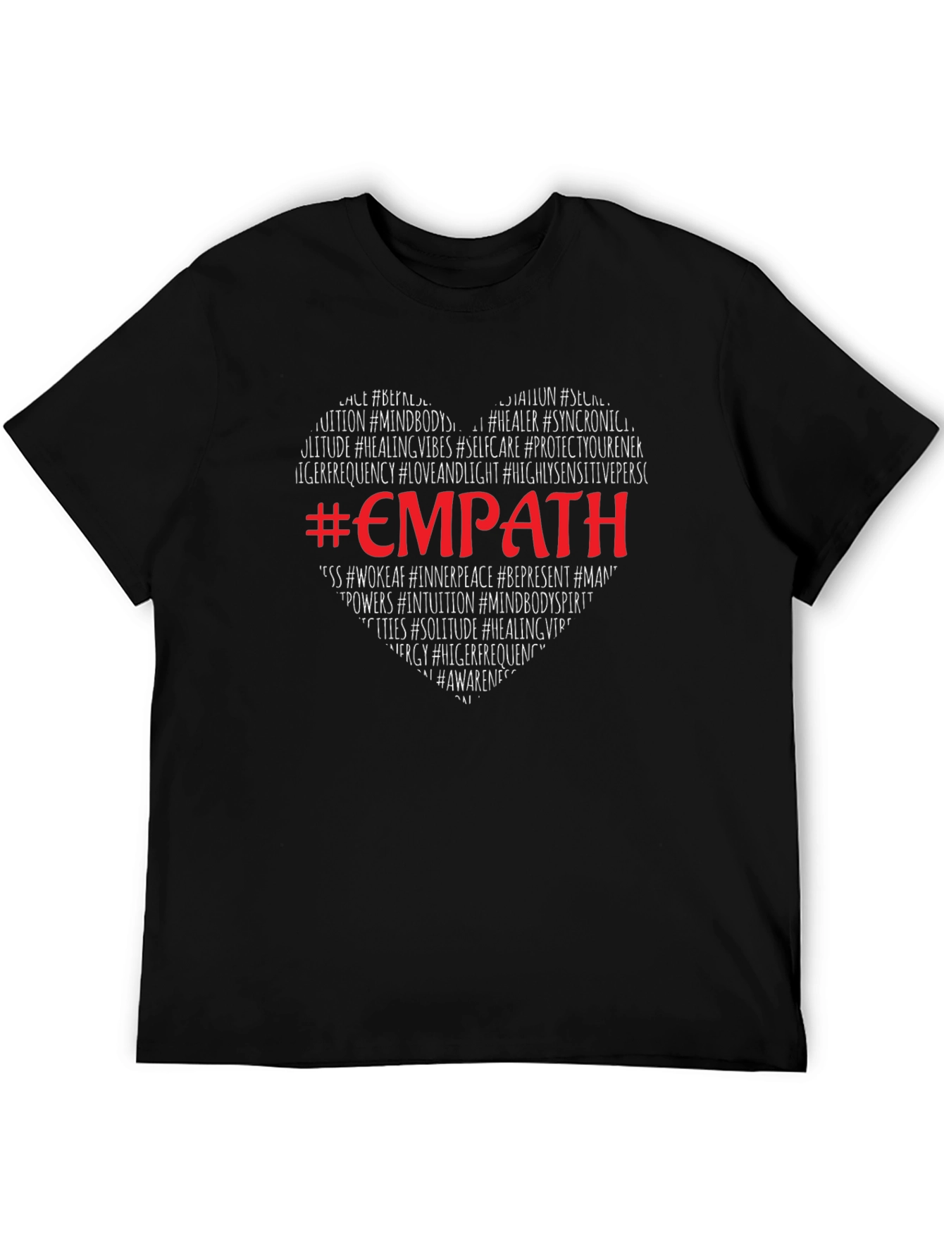 Empath Heart Graphic T-Shirt - Black