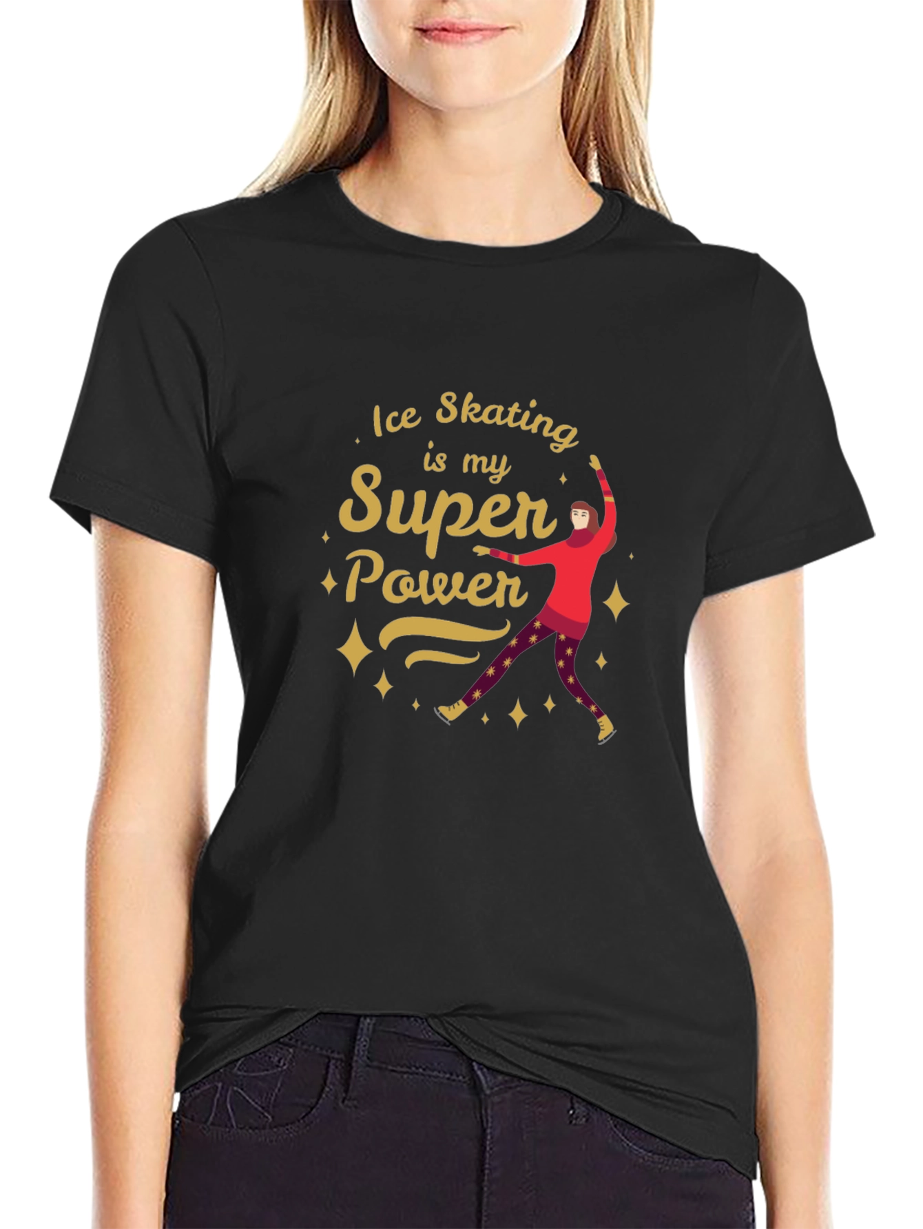 Ice Skating Super Power T-Shirt