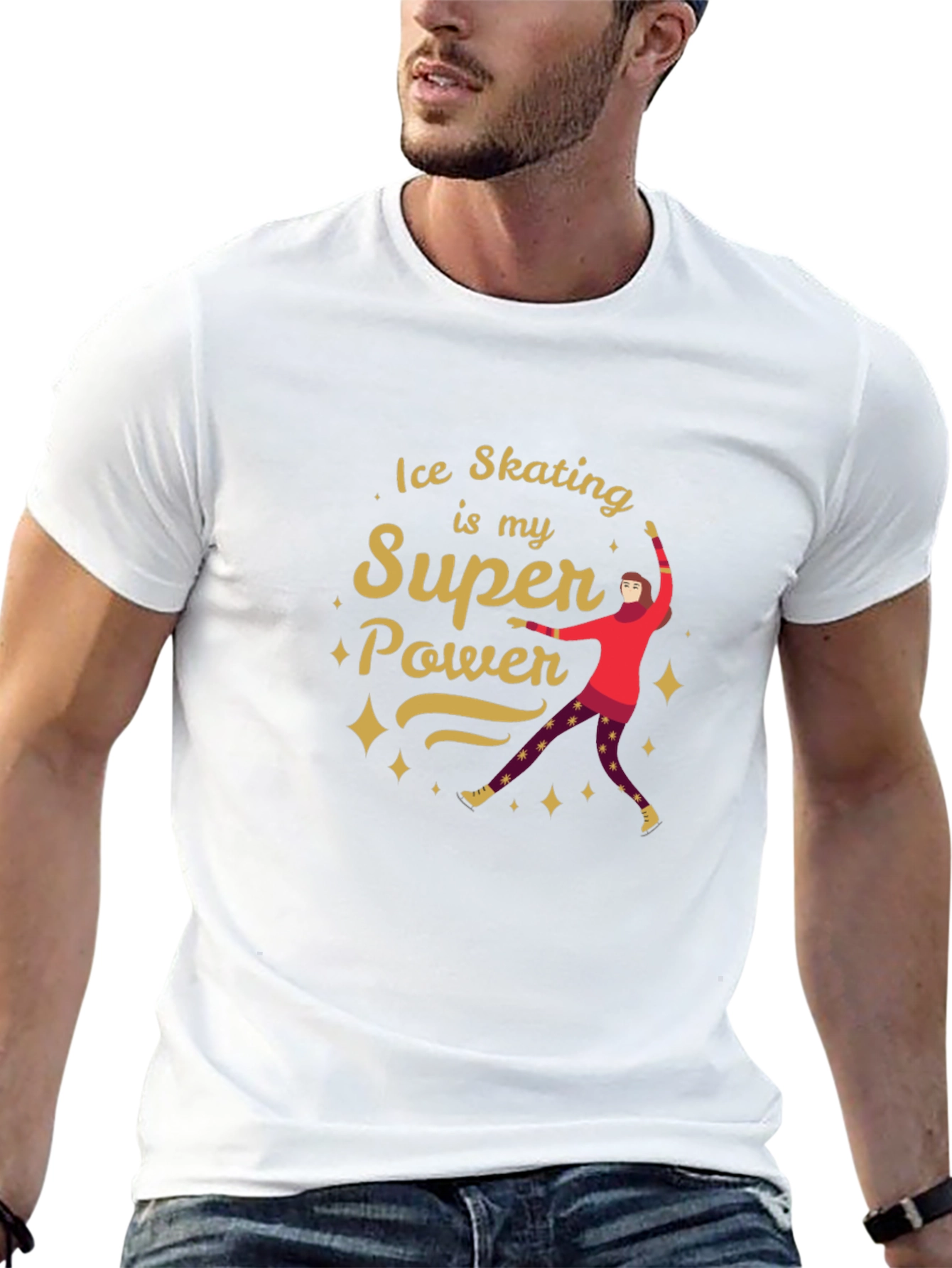 Ice Skating Super Power T-Shirt