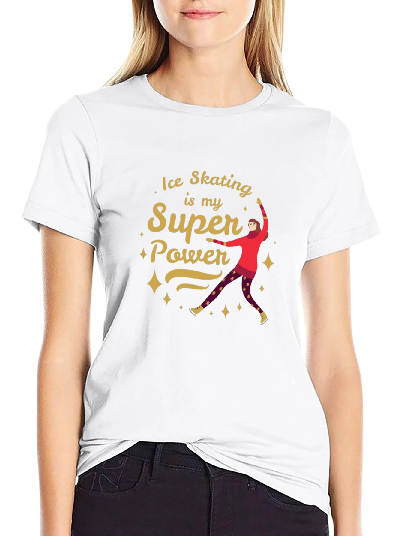 Ice Skating Super Power T-Shirt