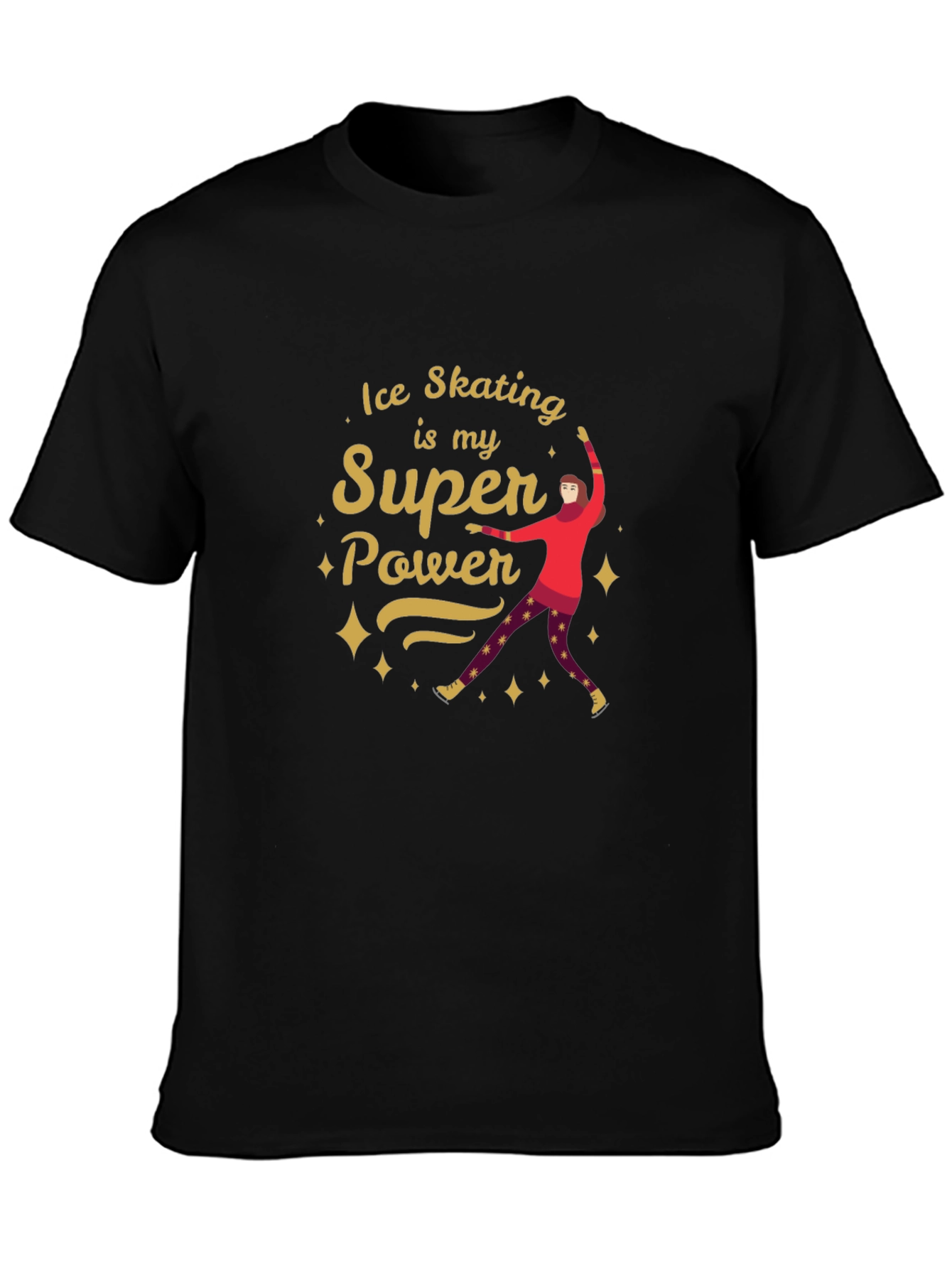 Ice Skating Super Power T-Shirt