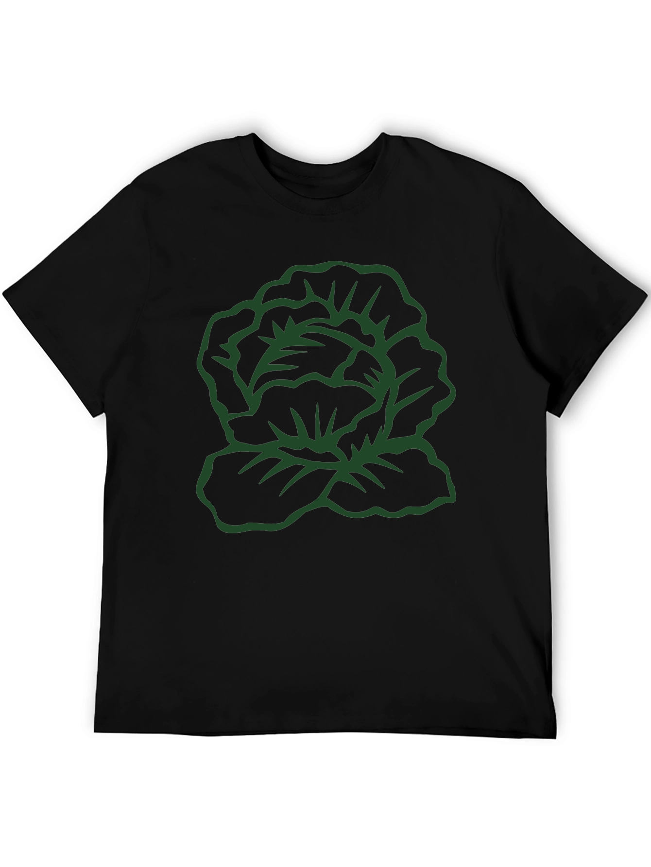 Cabbage Graphic T-Shirt - Black