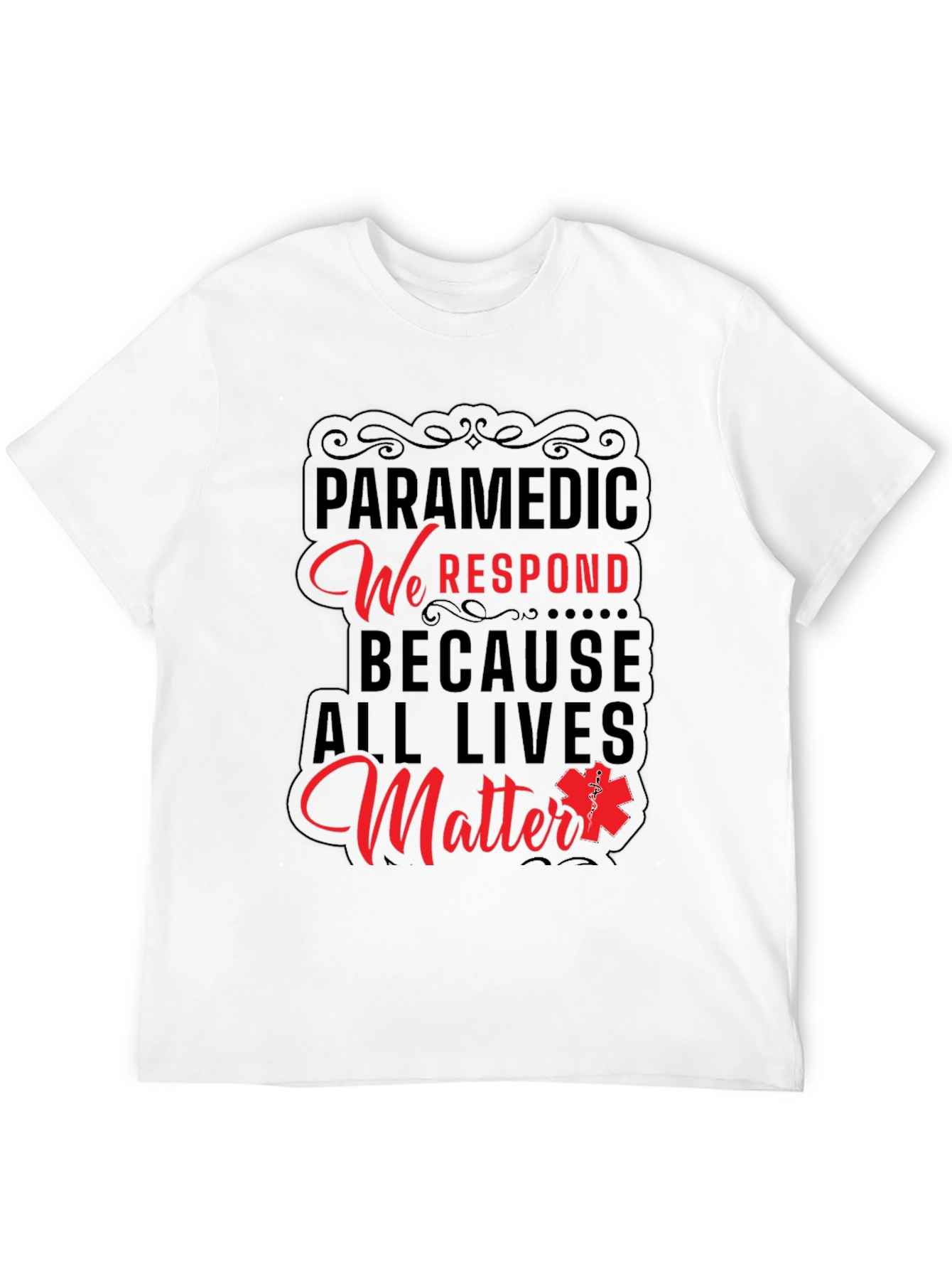 Paramedic All Lives Matter Graphic T-Shirt