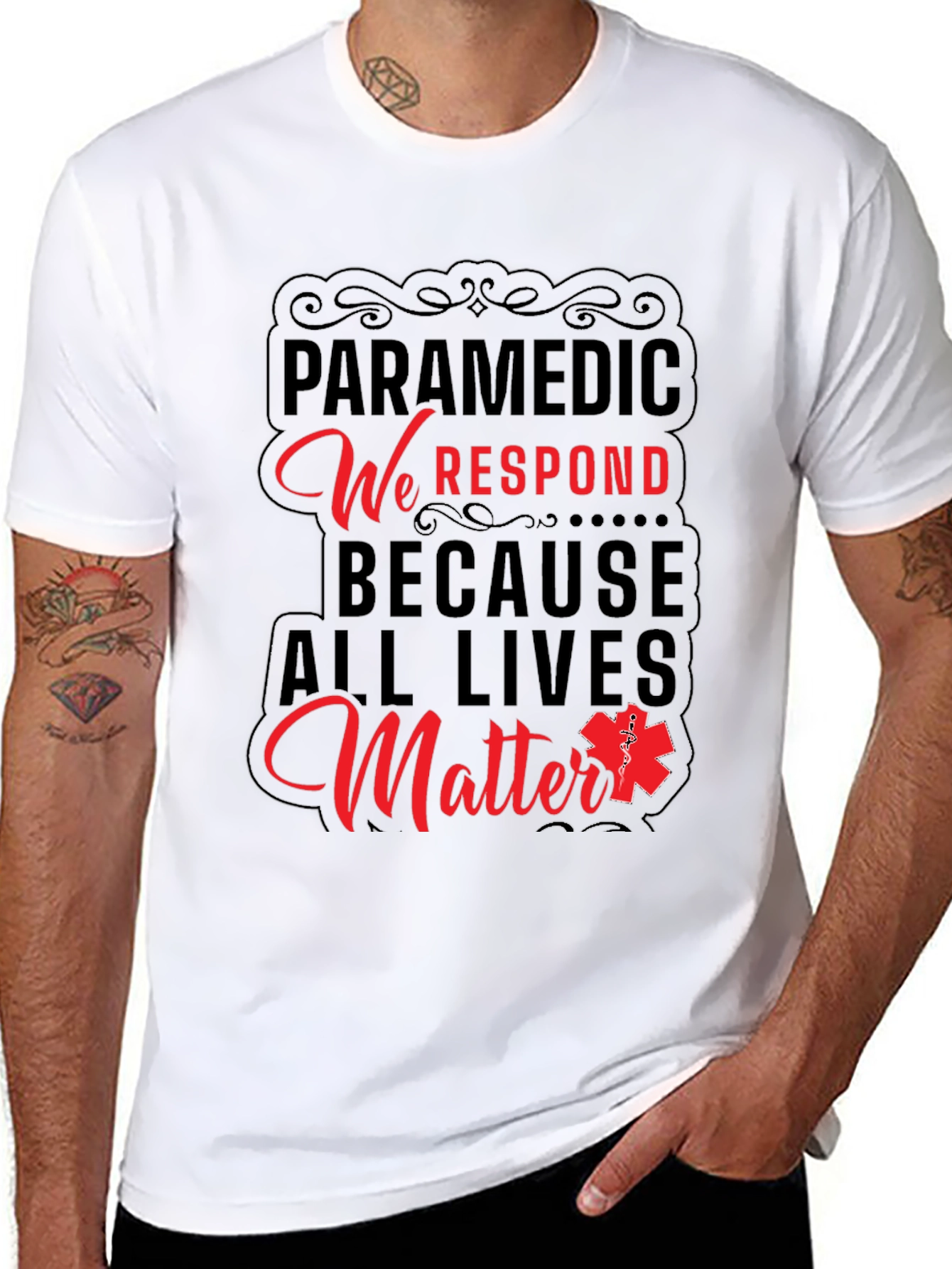 Paramedic All Lives Matter Graphic T-Shirt