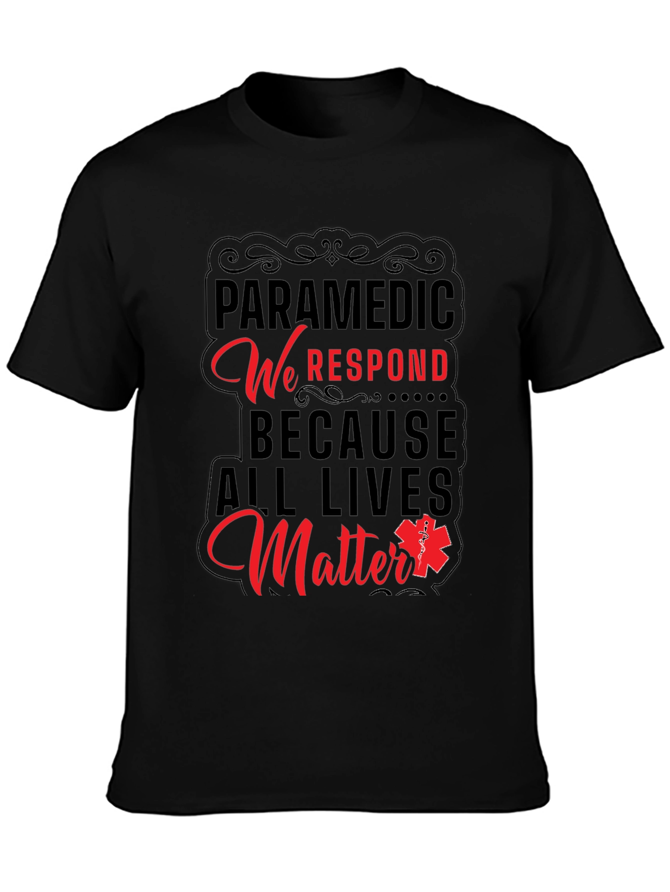 Paramedic All Lives Matter Graphic T-Shirt