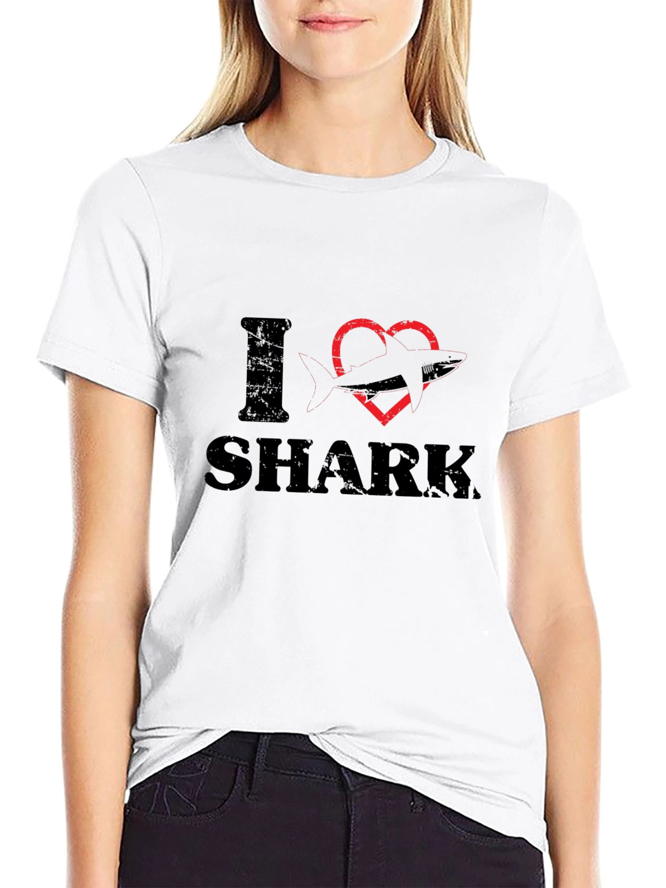 I Heart Shark Graphic T-Shirt