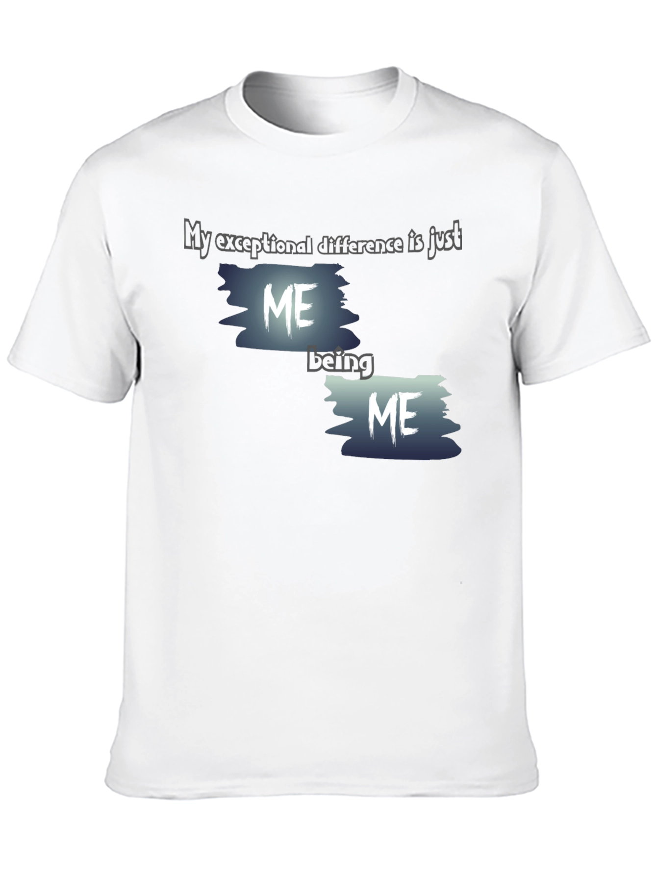 Unique Black Graphic T-Shirt - Being Me Design