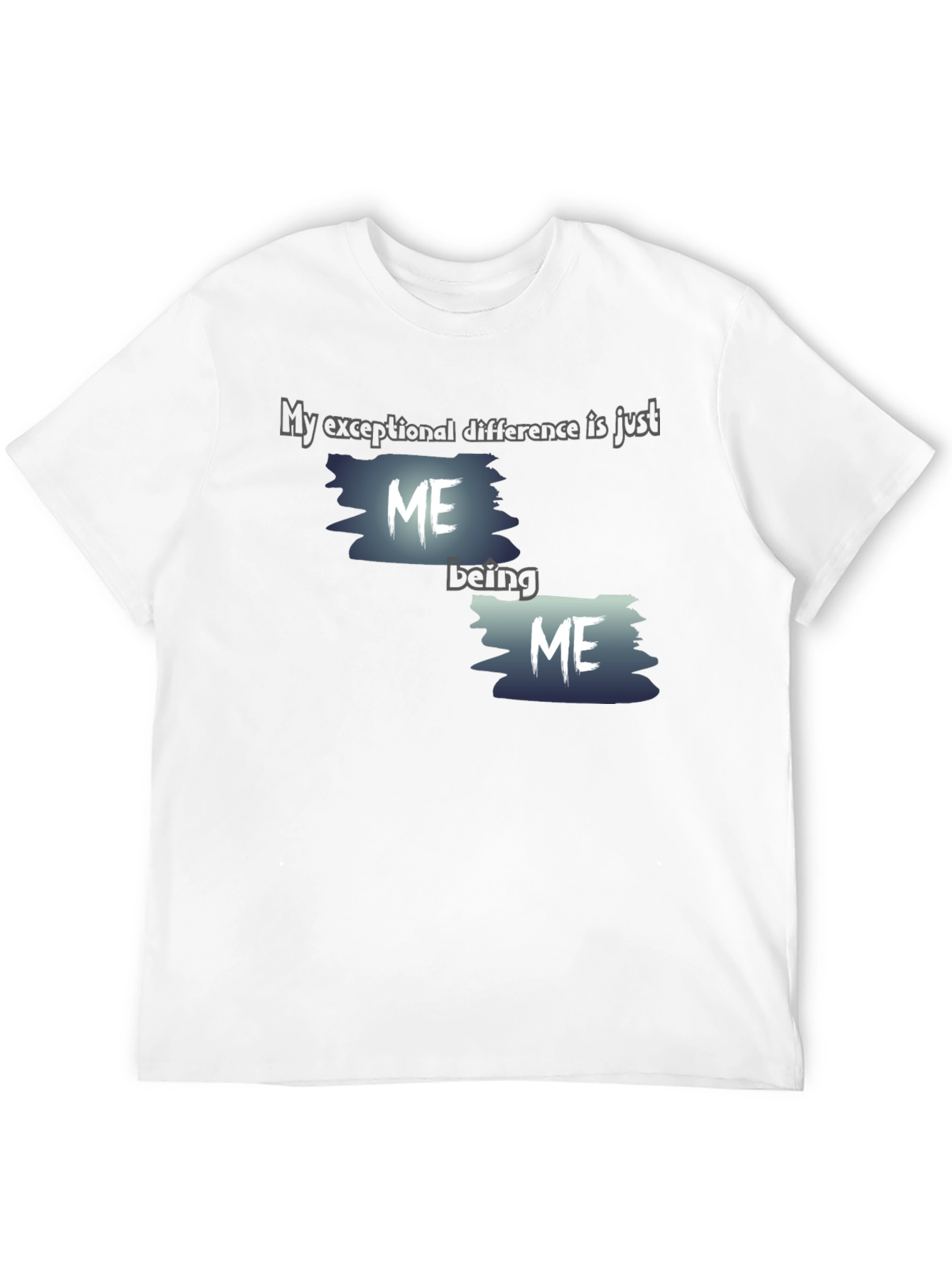 Unique Black Graphic T-Shirt - Being Me Design