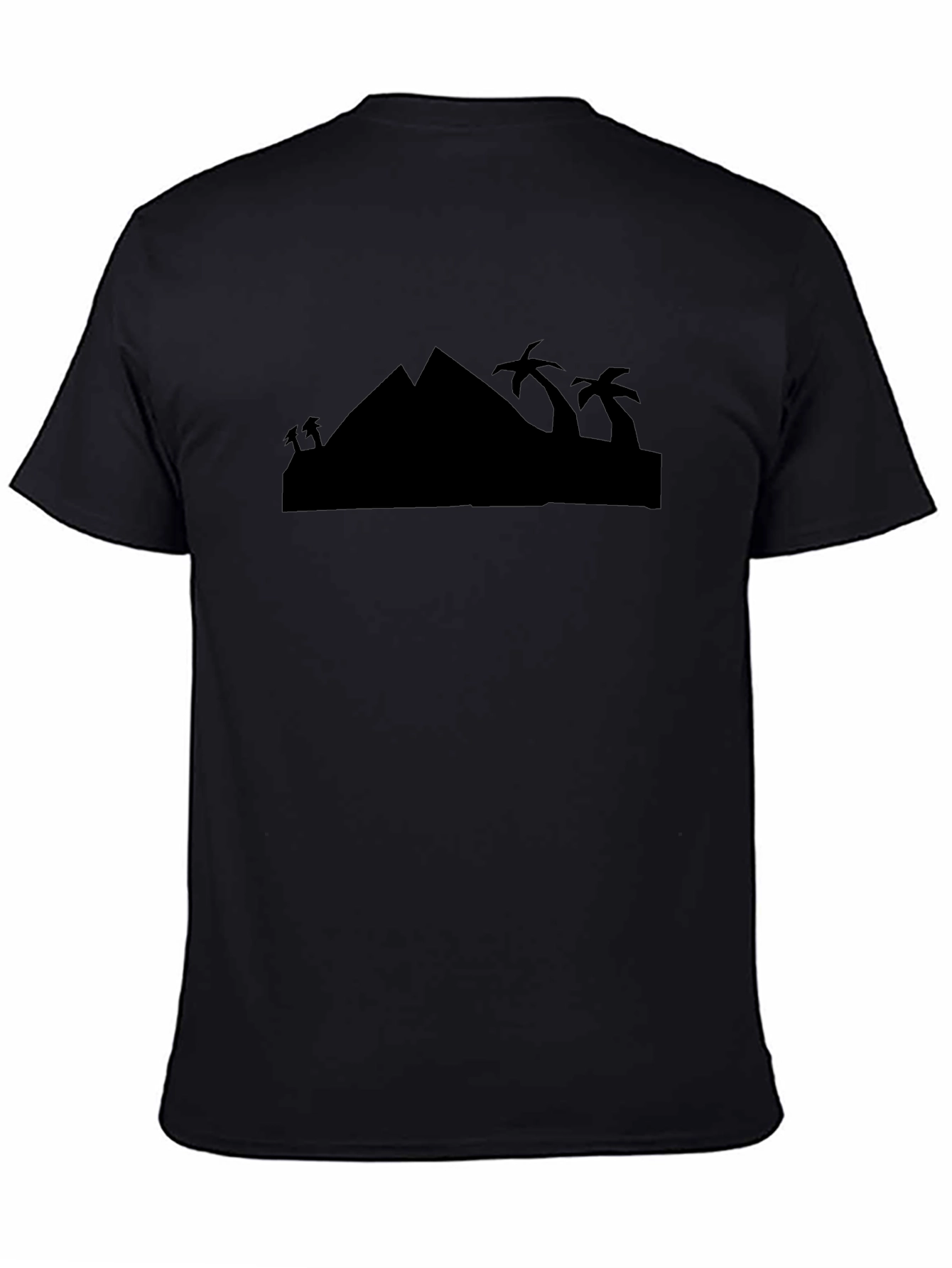 Black Pyramid & Palm Tree Graphic Tee