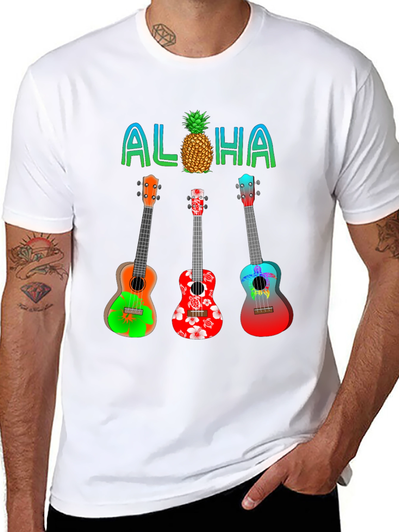 Aloha Ukulele Graphic Tee