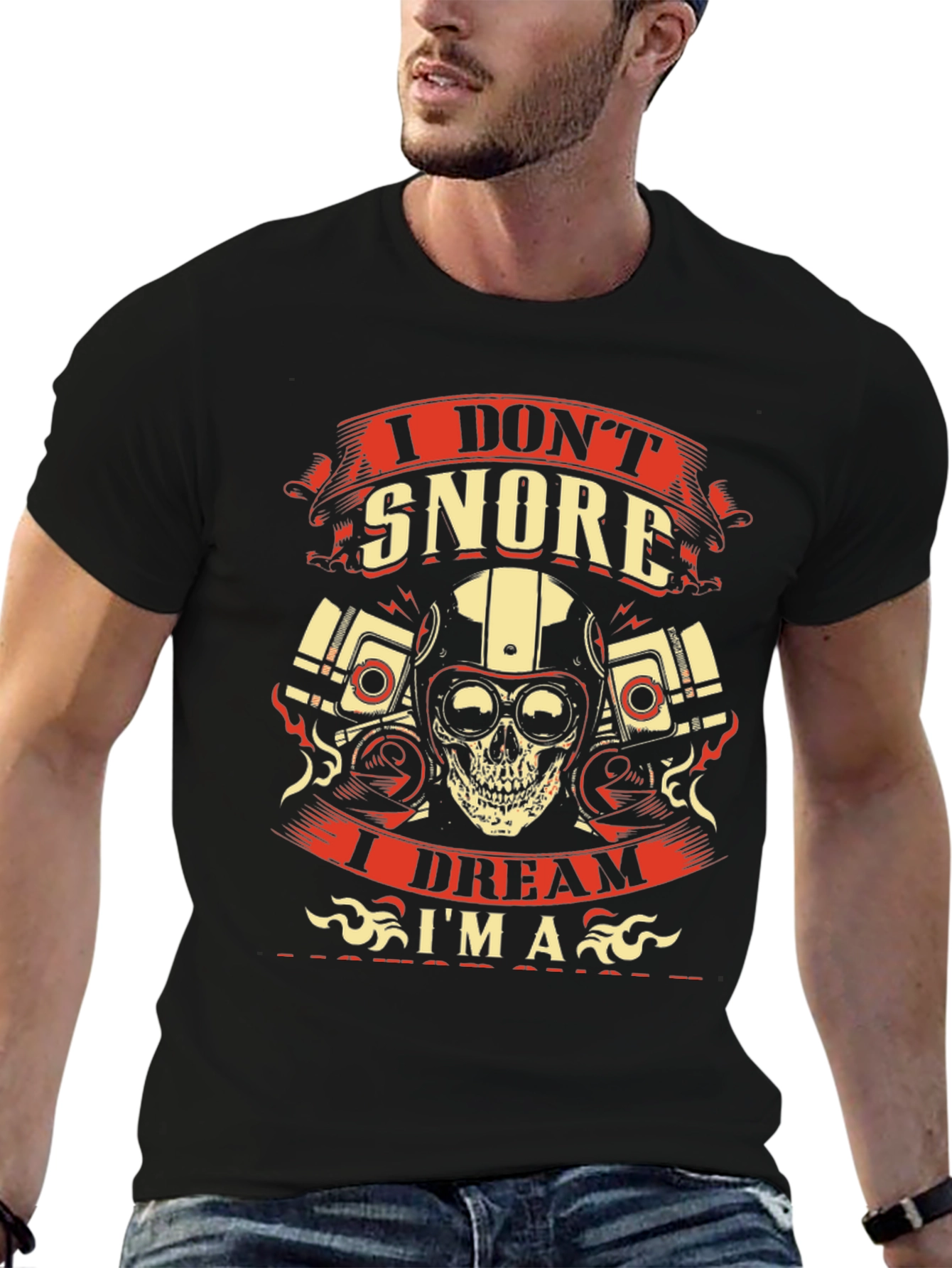 I Dont Snore Biker T-Shirt