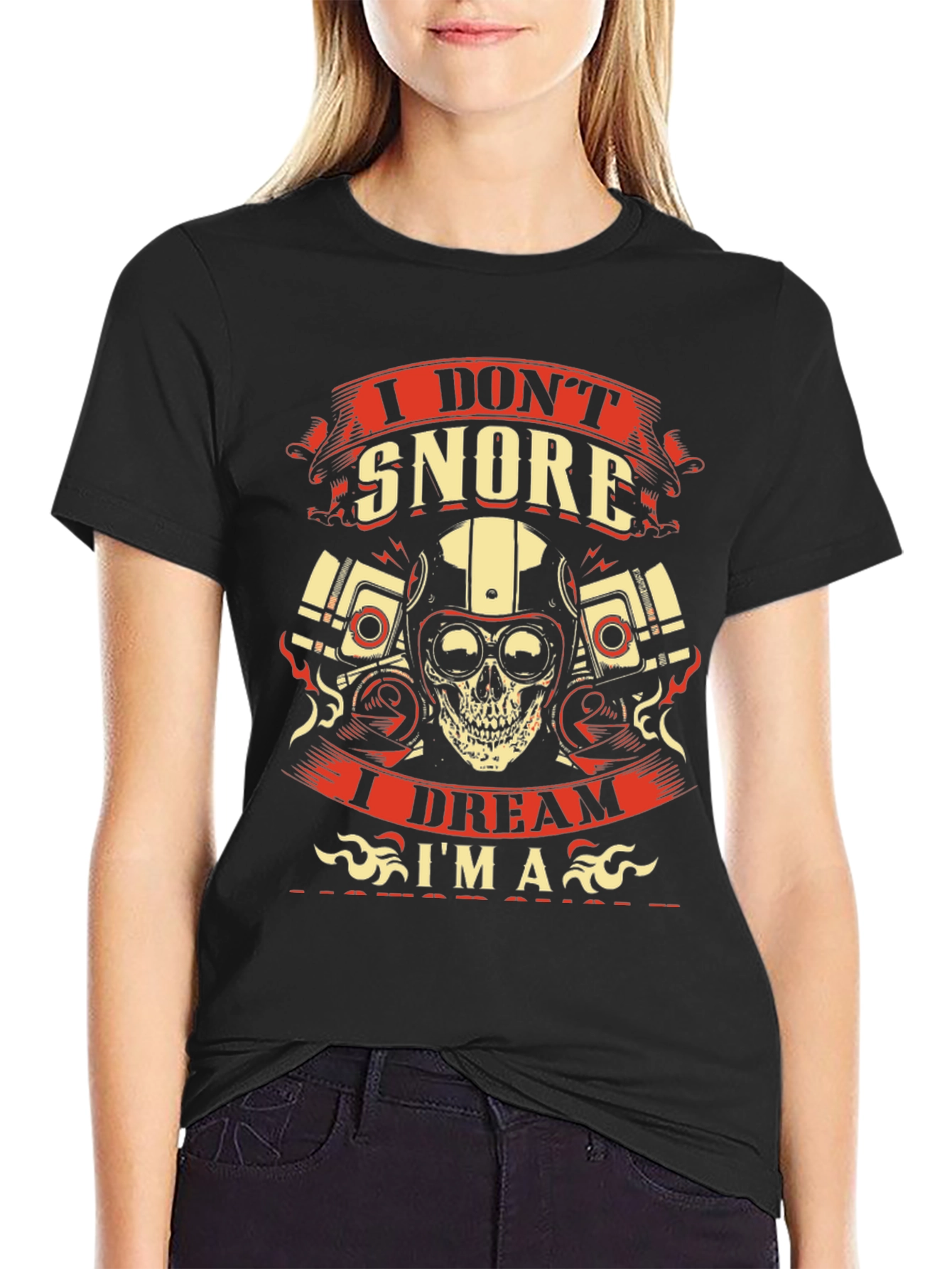 I Dont Snore Biker T-Shirt