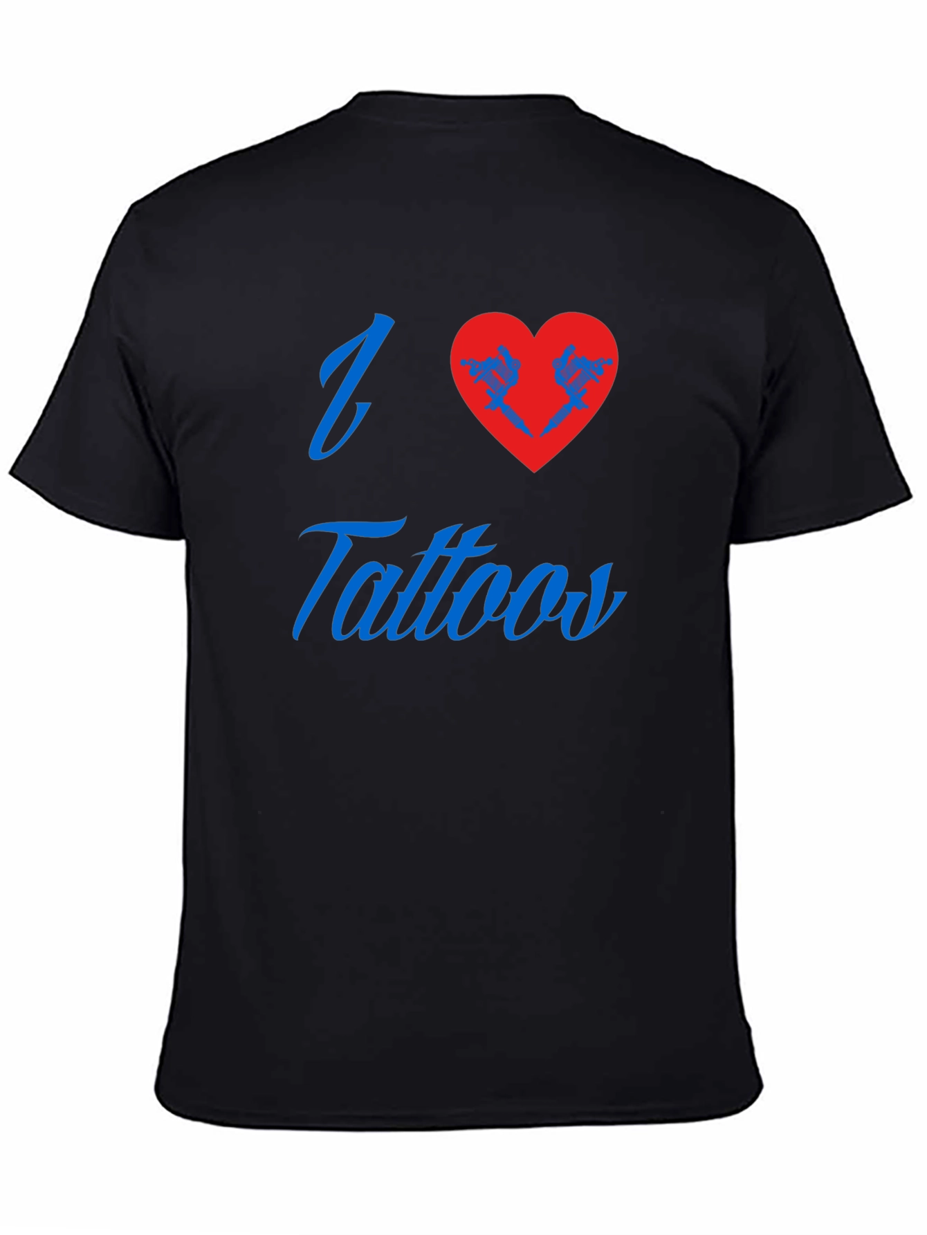 I Love Tattoos Black T-Shirt