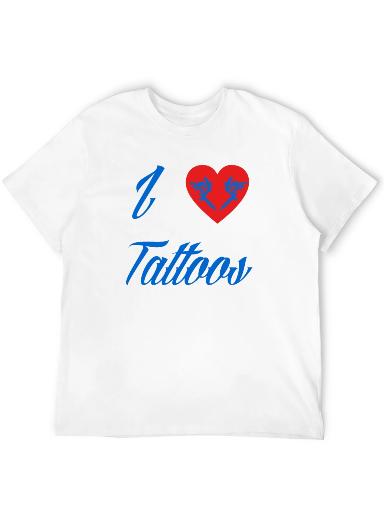 I Love Tattoos Black T-Shirt