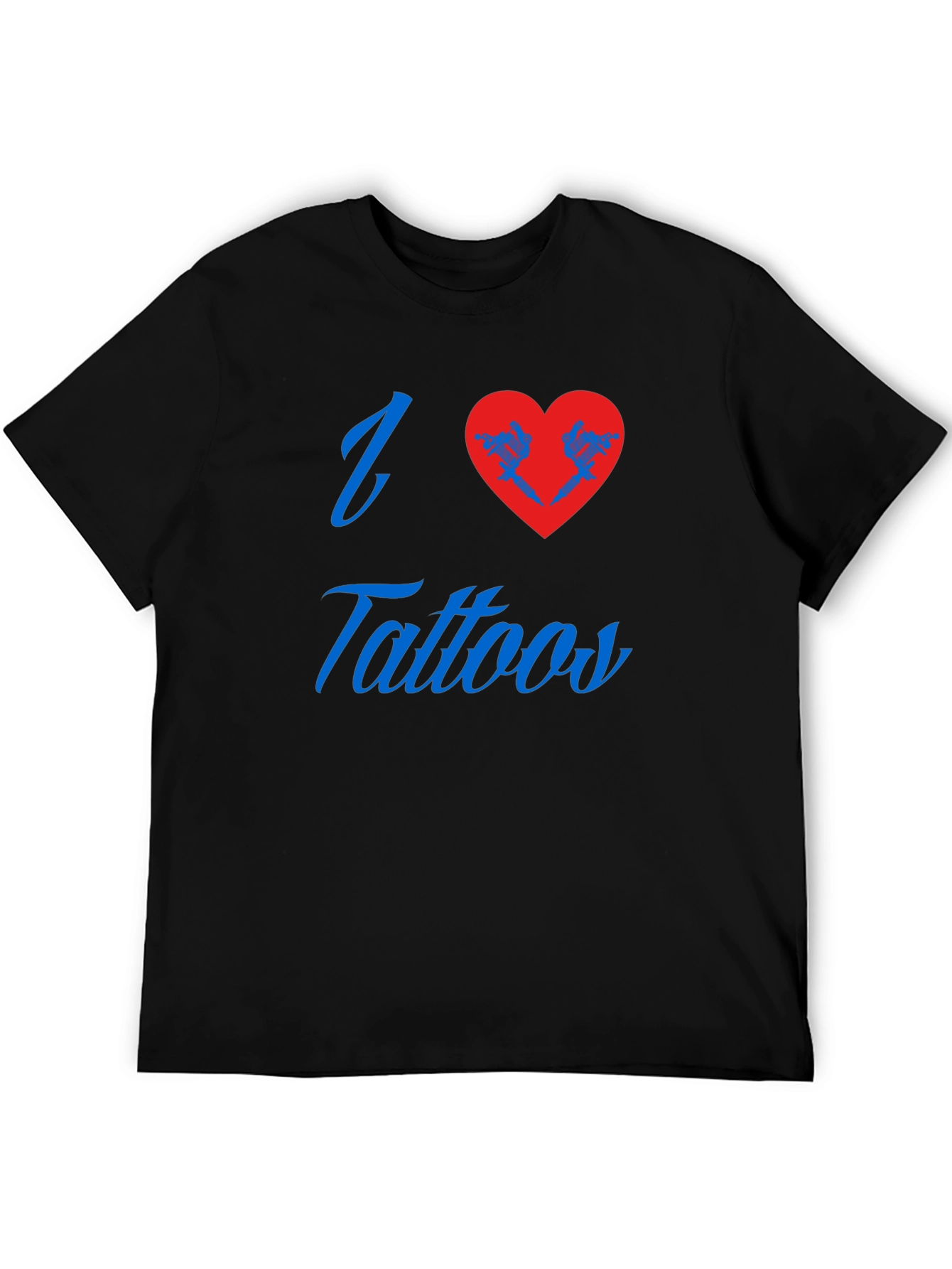 I Love Tattoos Black T-Shirt