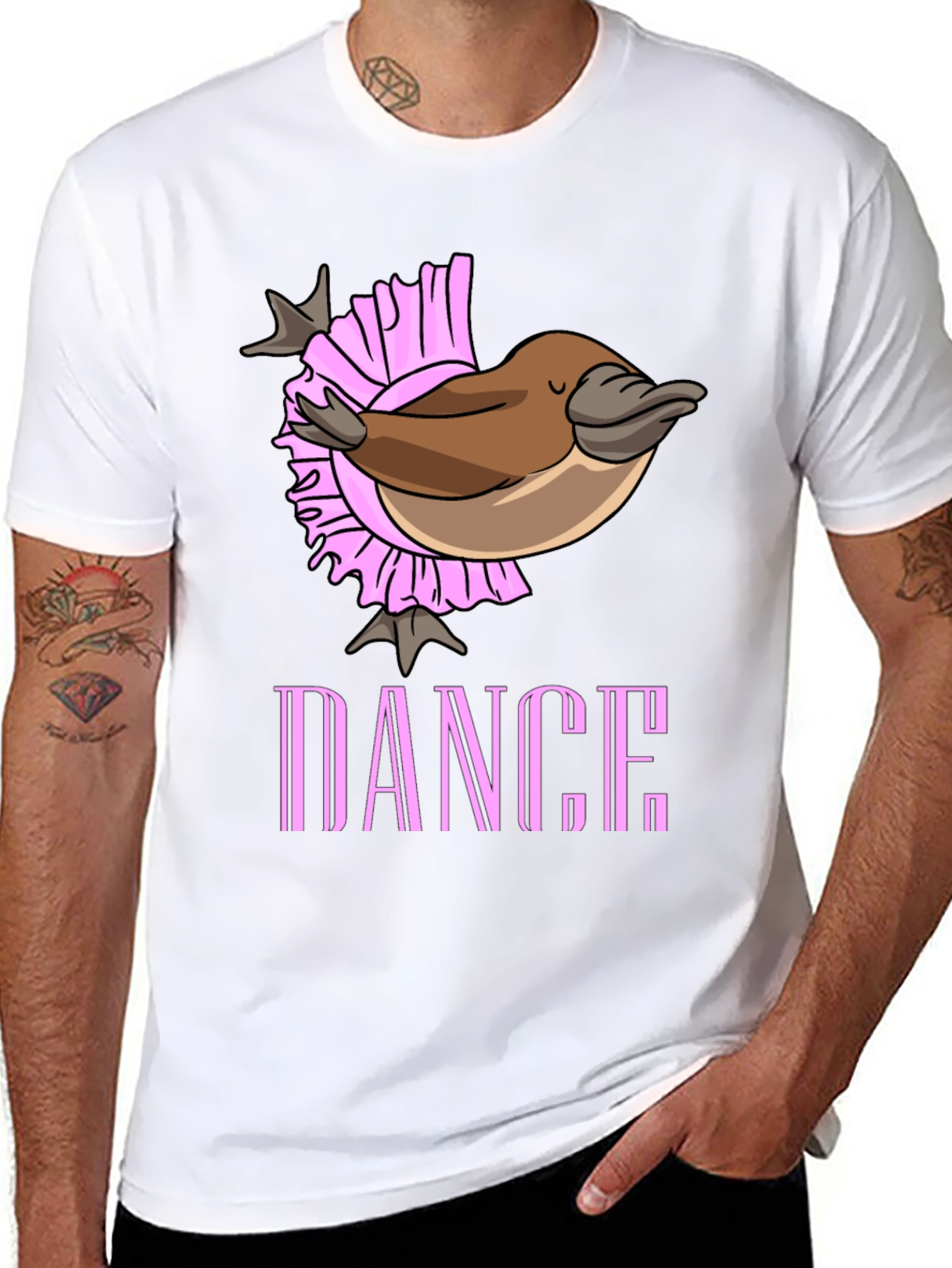 Dance Platypus T-Shirt - Unique Graphic Tee