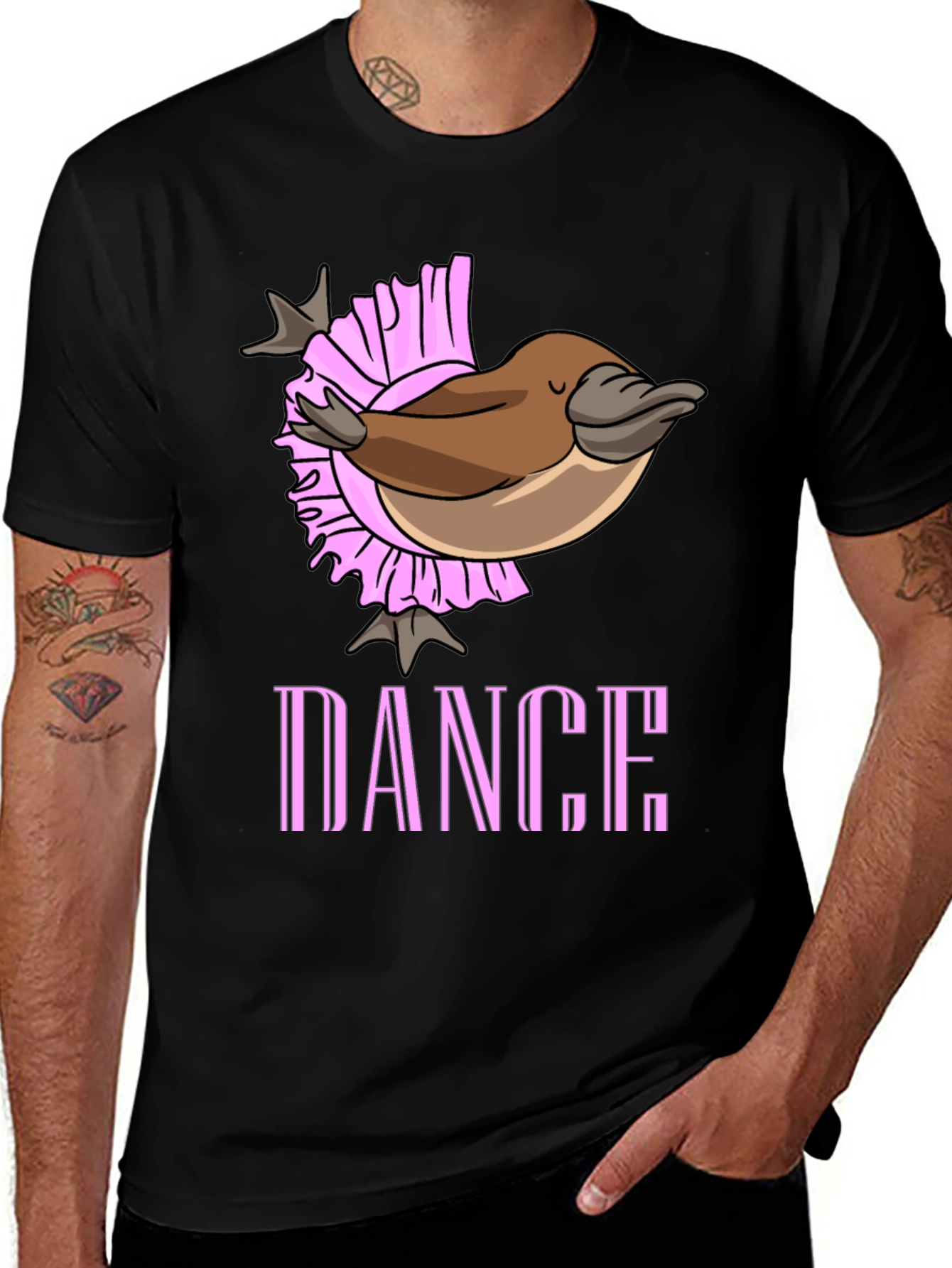 Dance Platypus T-Shirt - Unique Graphic Tee