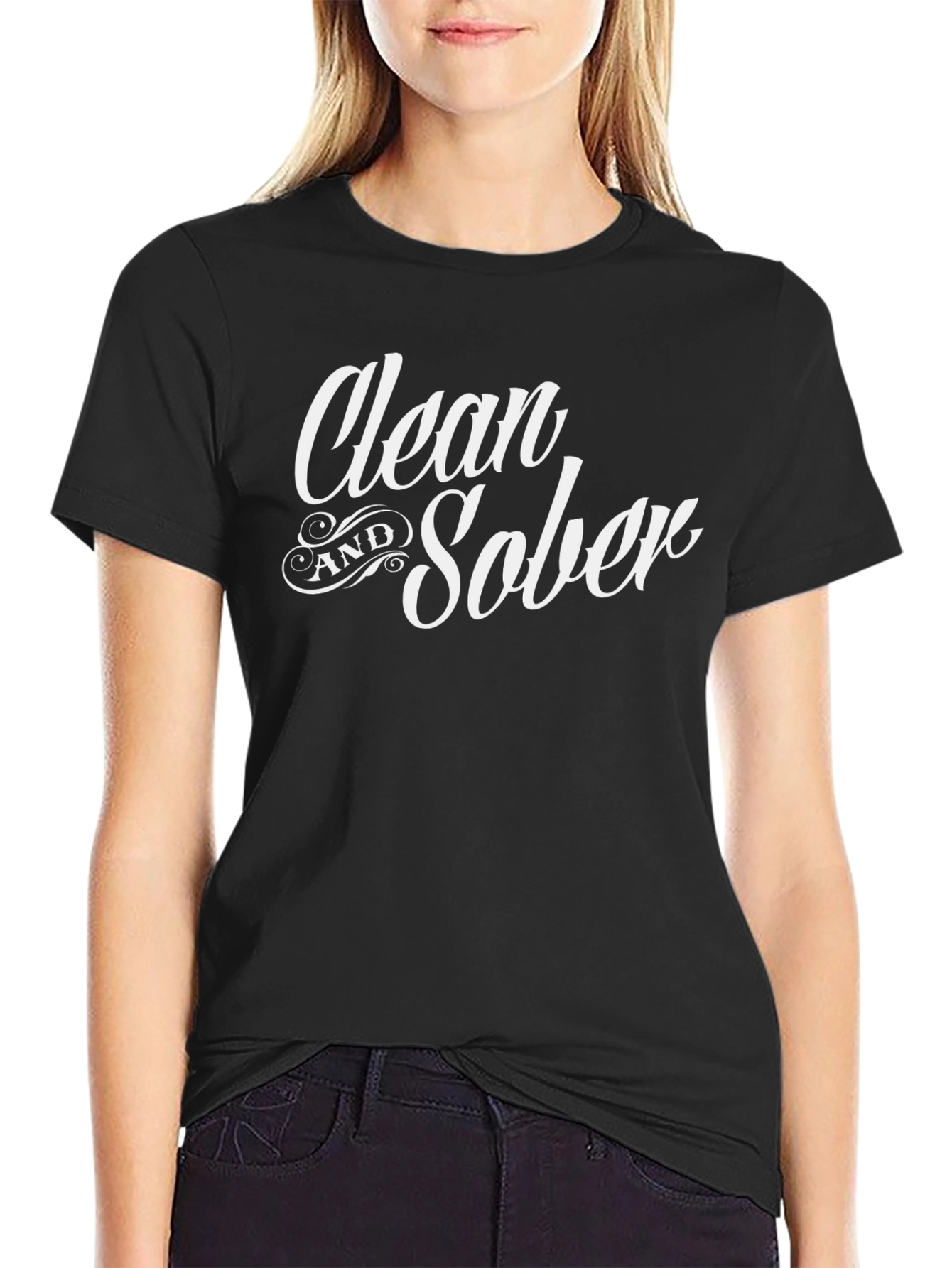 Clean and Sober Black T-Shirt