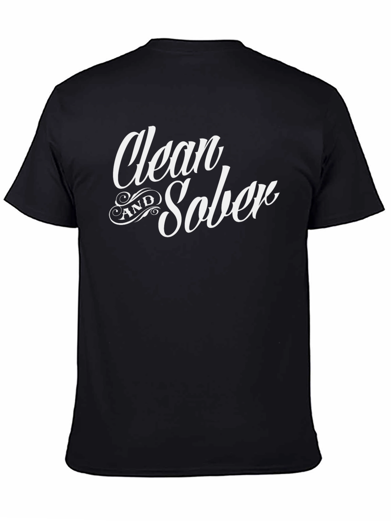 Clean and Sober Black T-Shirt
