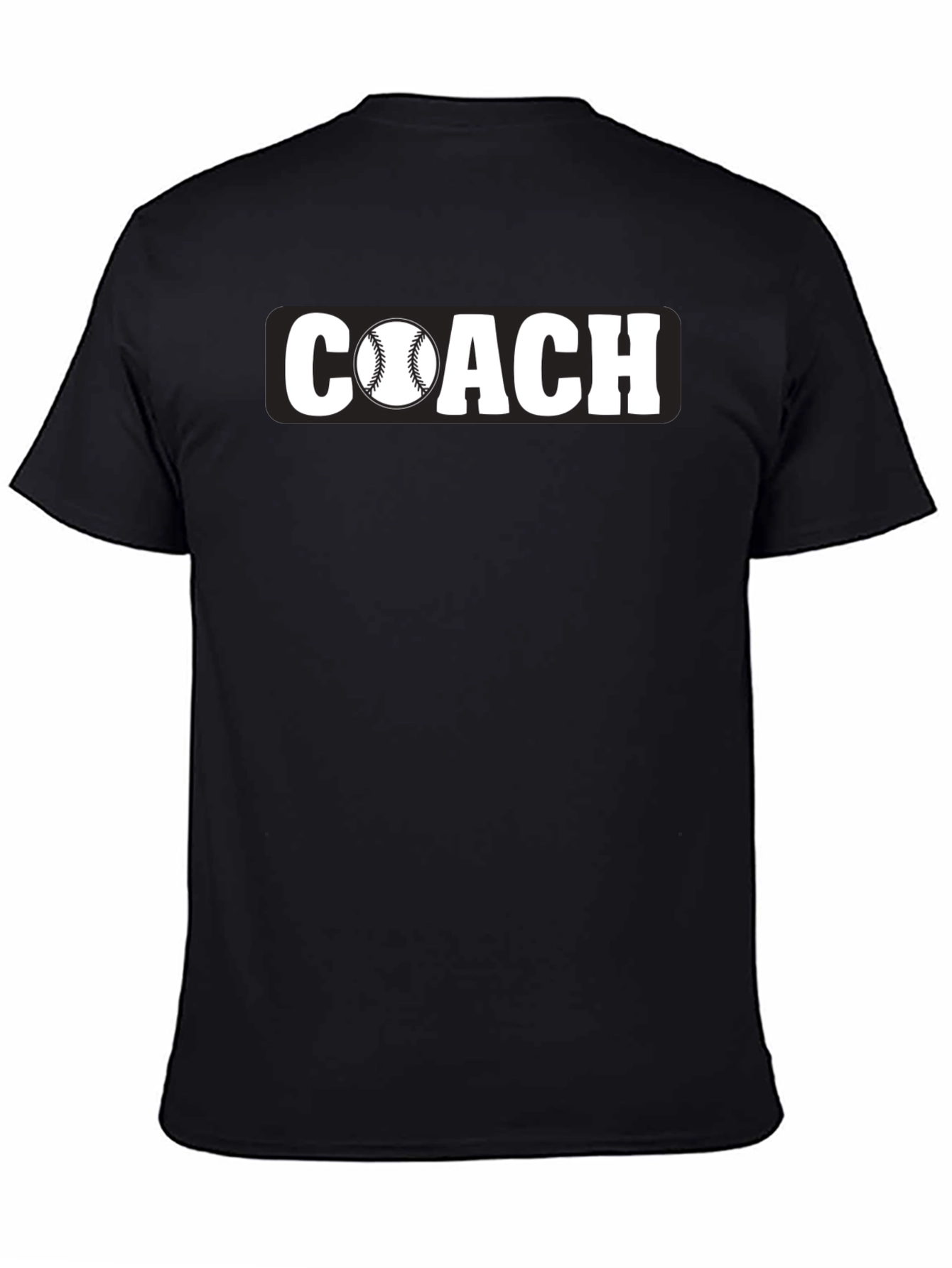 Baseball Coach T-Shirt - Black Graphic Tee