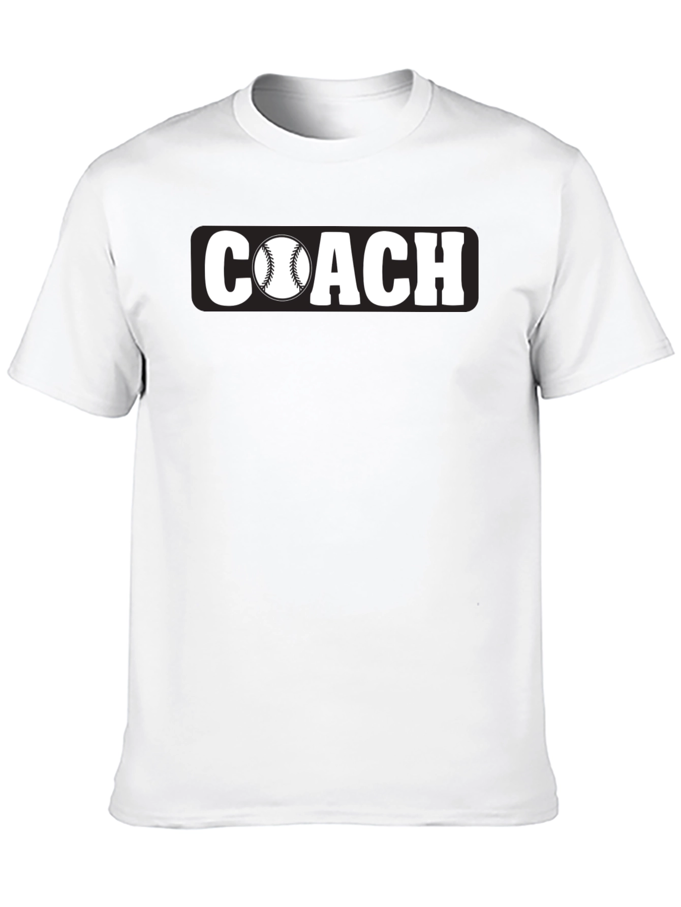 Baseball Coach T-Shirt - Black Graphic Tee