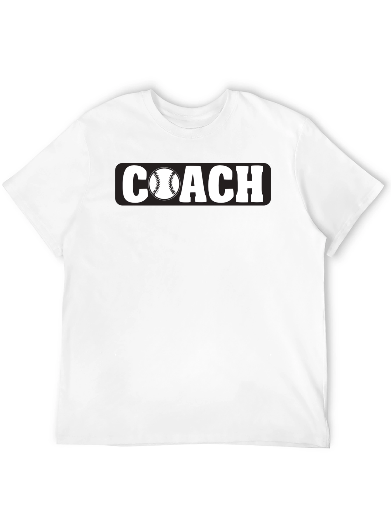 Baseball Coach T-Shirt - Black Graphic Tee