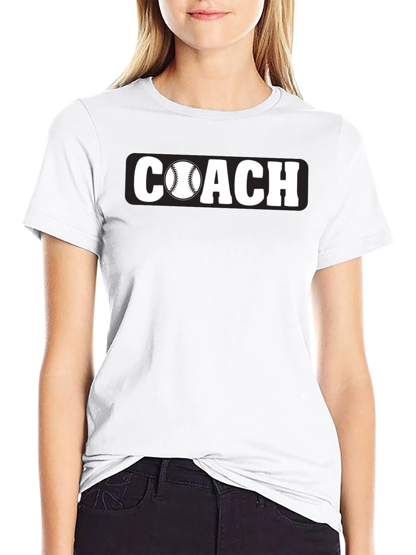 Baseball Coach T-Shirt - Black Graphic Tee