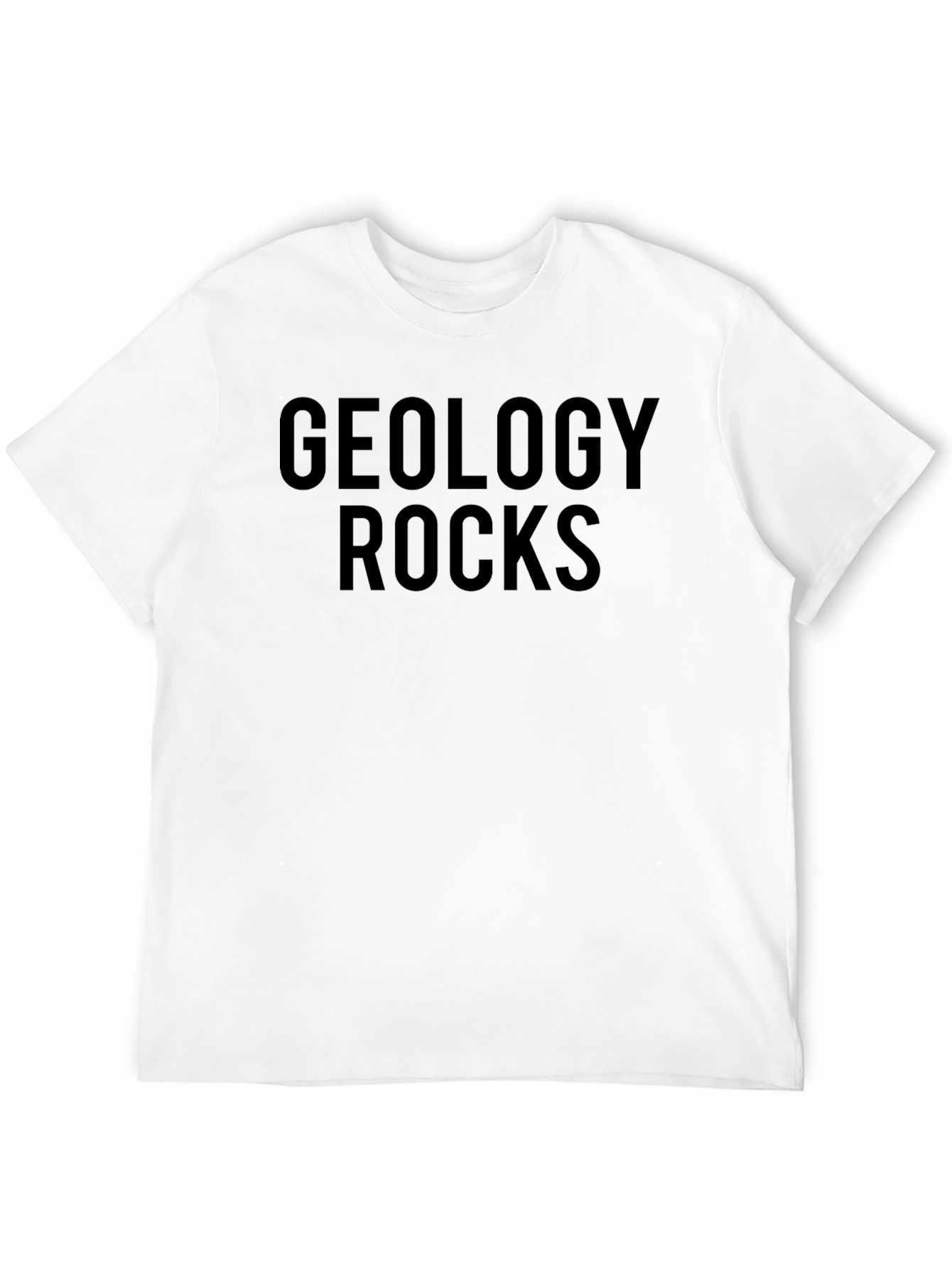 Geology Rocks Graphic Tee - Black Cotton T-Shirt