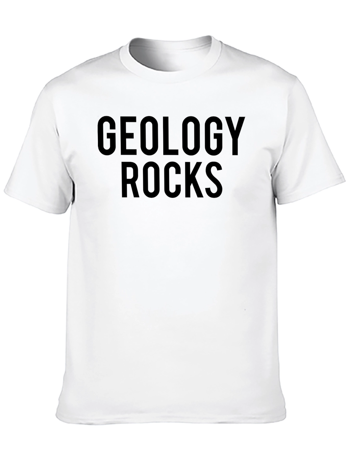 Geology Rocks Graphic Tee - Black Cotton T-Shirt