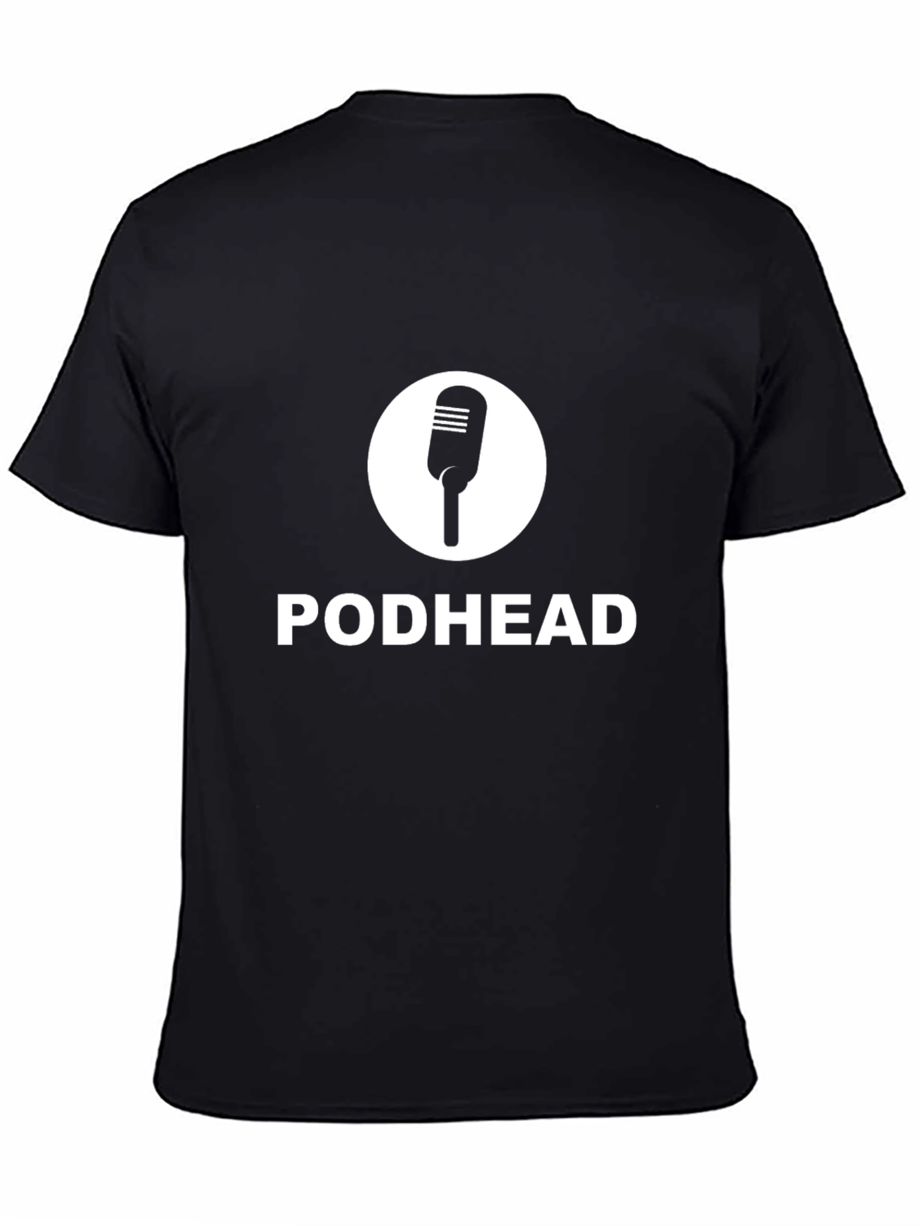 Podhead Microphone Graphic Black T-Shirt