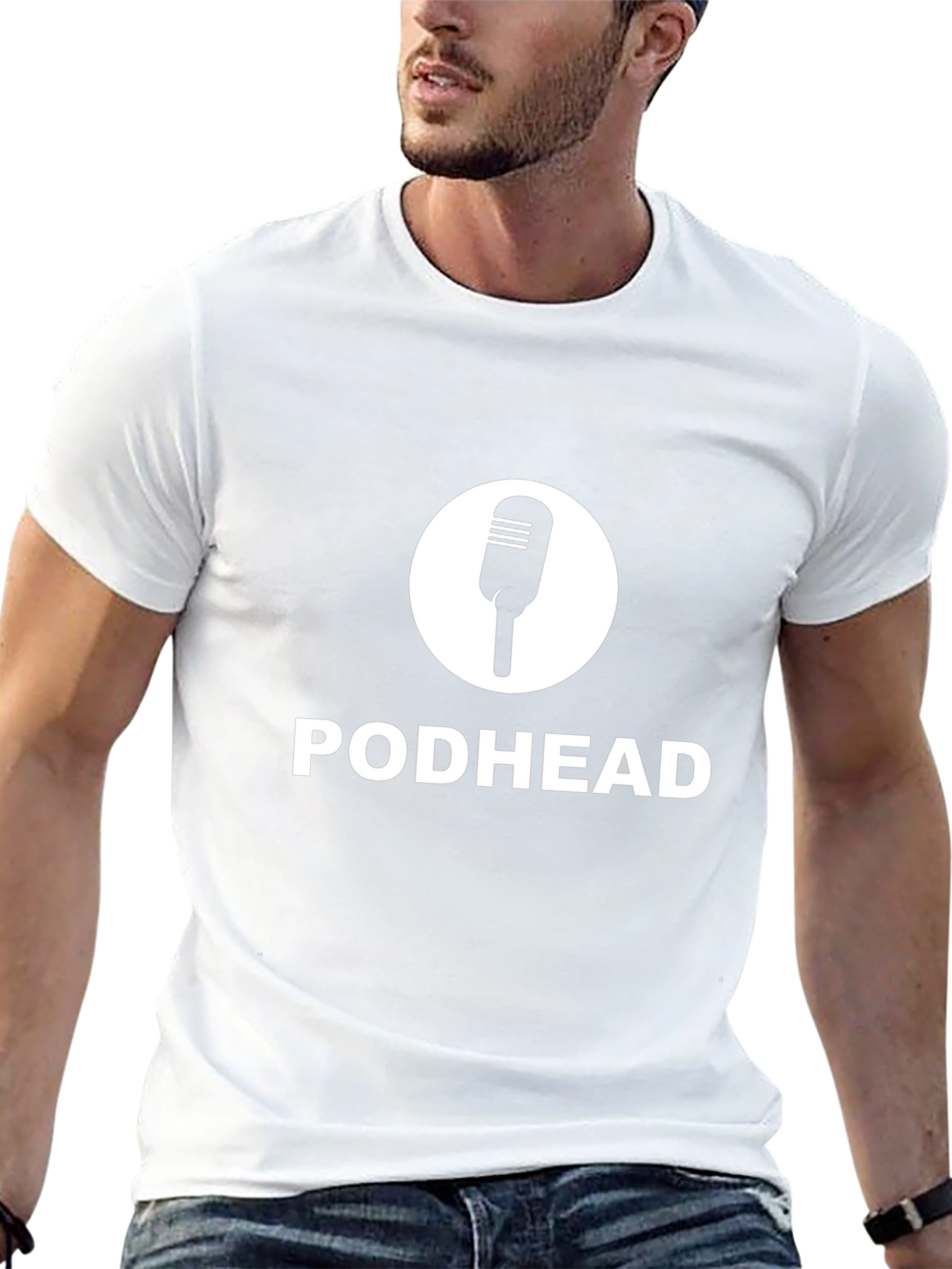 Podhead Microphone Graphic Black T-Shirt