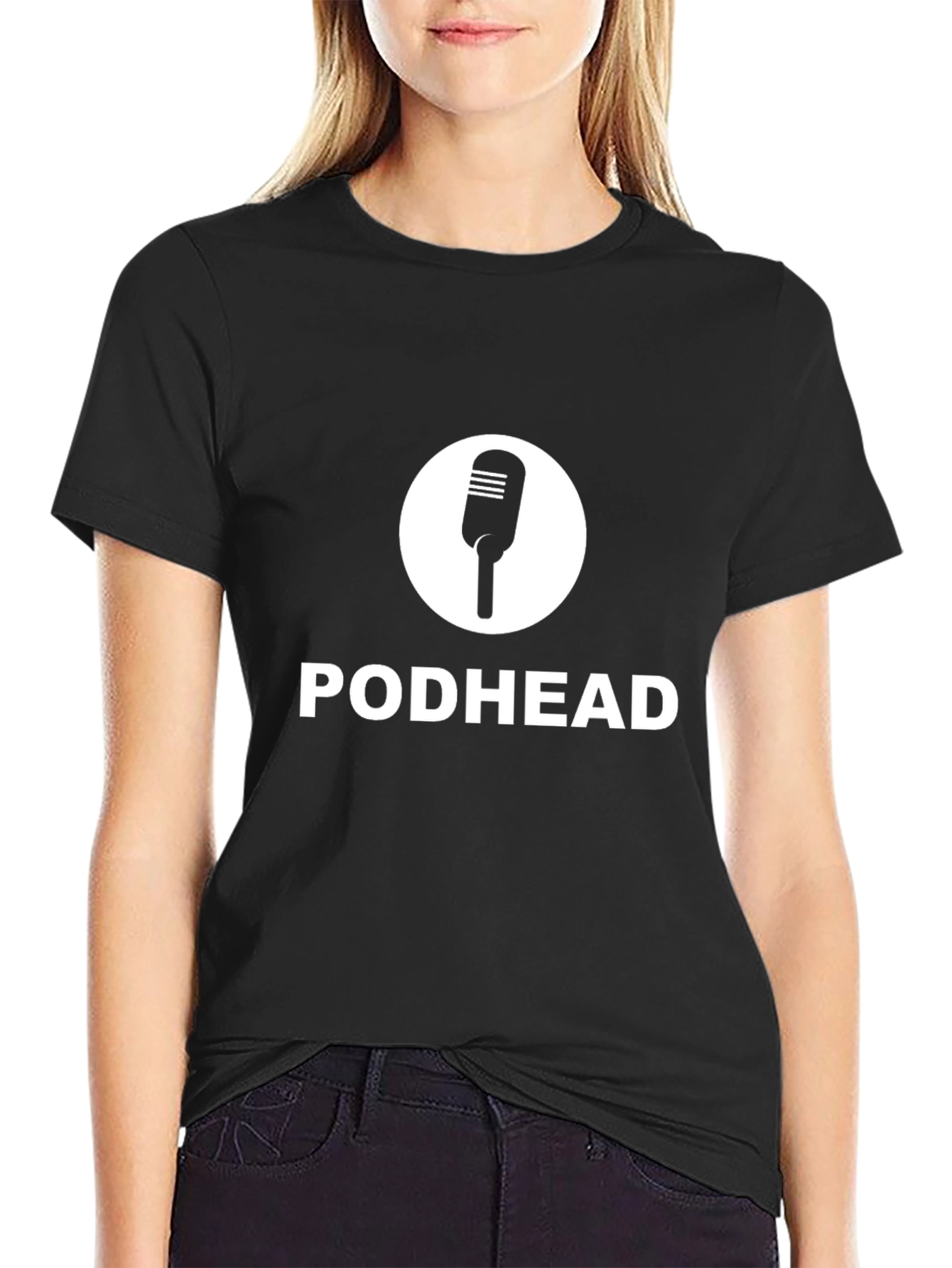 Podhead Microphone Graphic Black T-Shirt