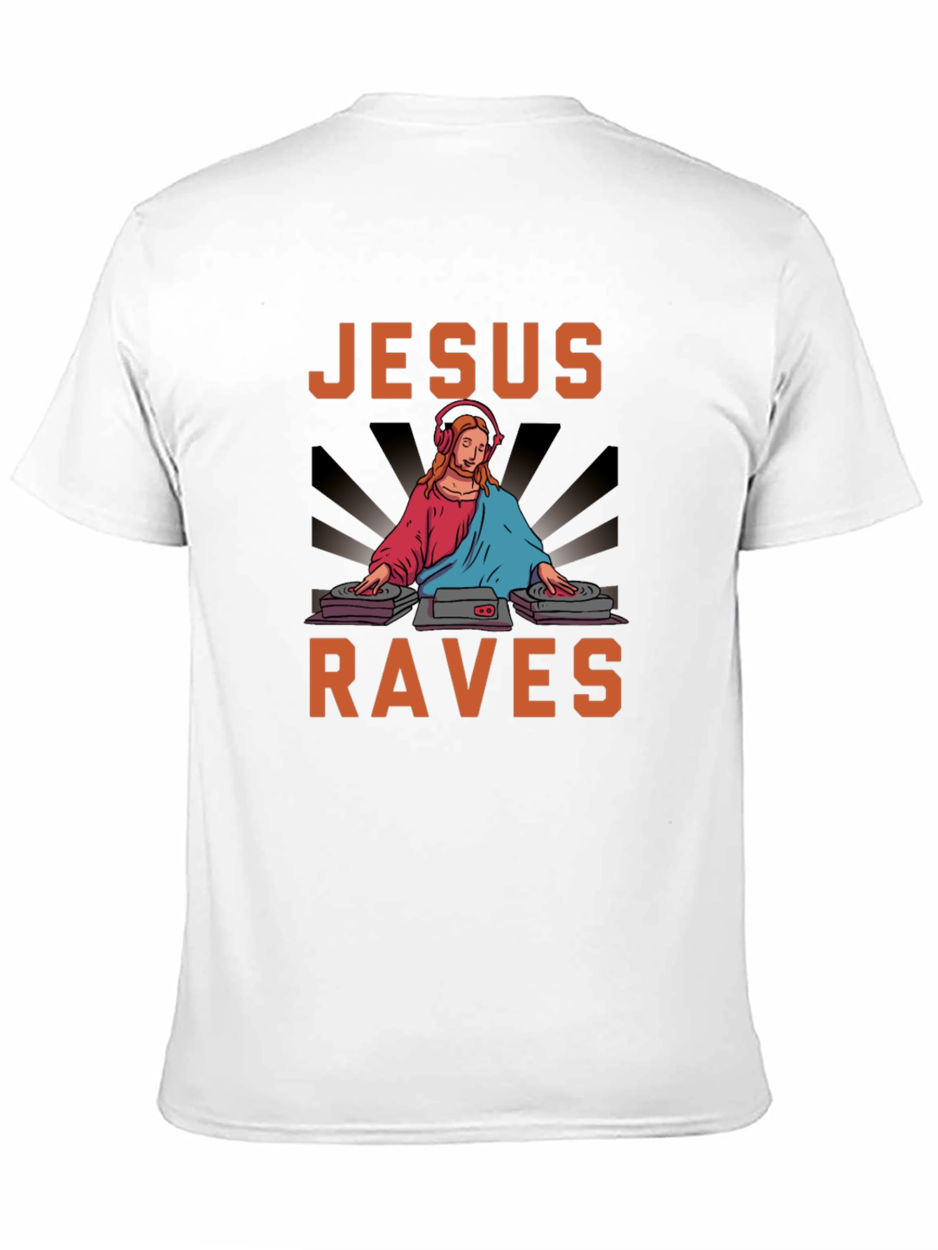 Jesus Raves Graphic Tee - Party All Night!