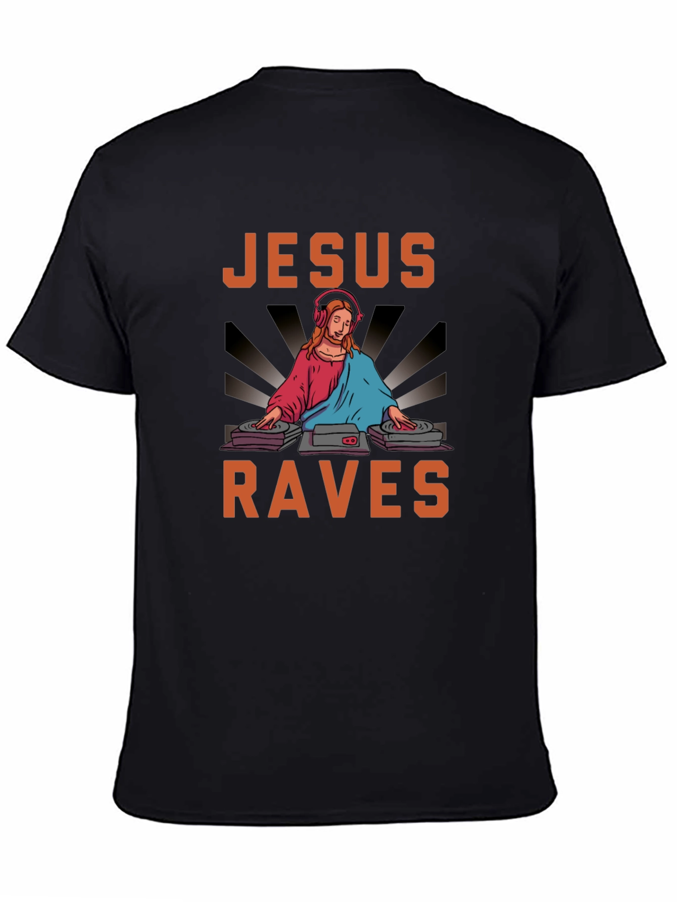 Jesus Raves Graphic Tee - Party All Night!