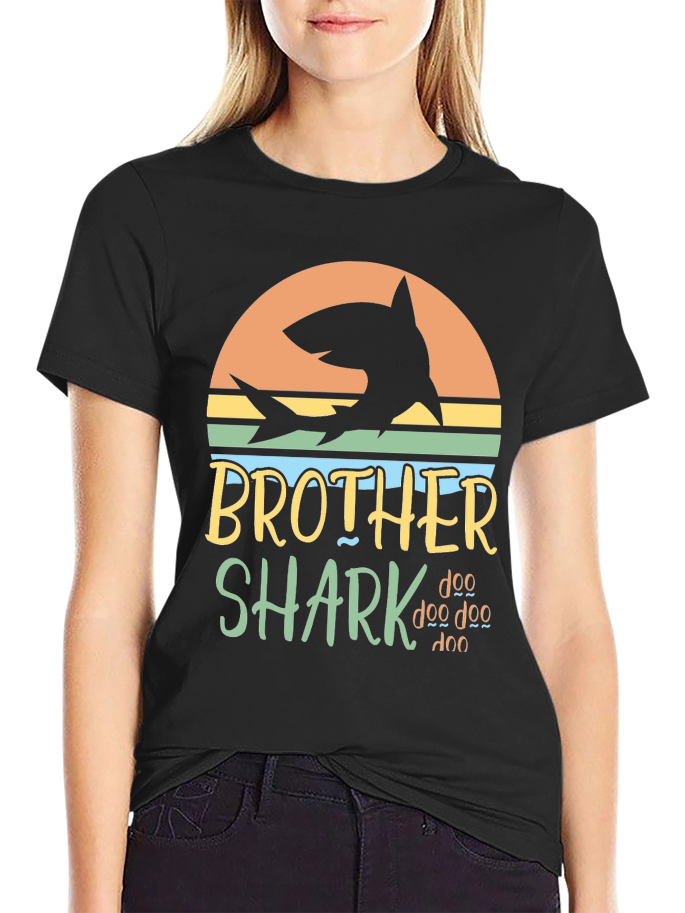Brother Shark Doo Doo Doo Graphic T-Shirt