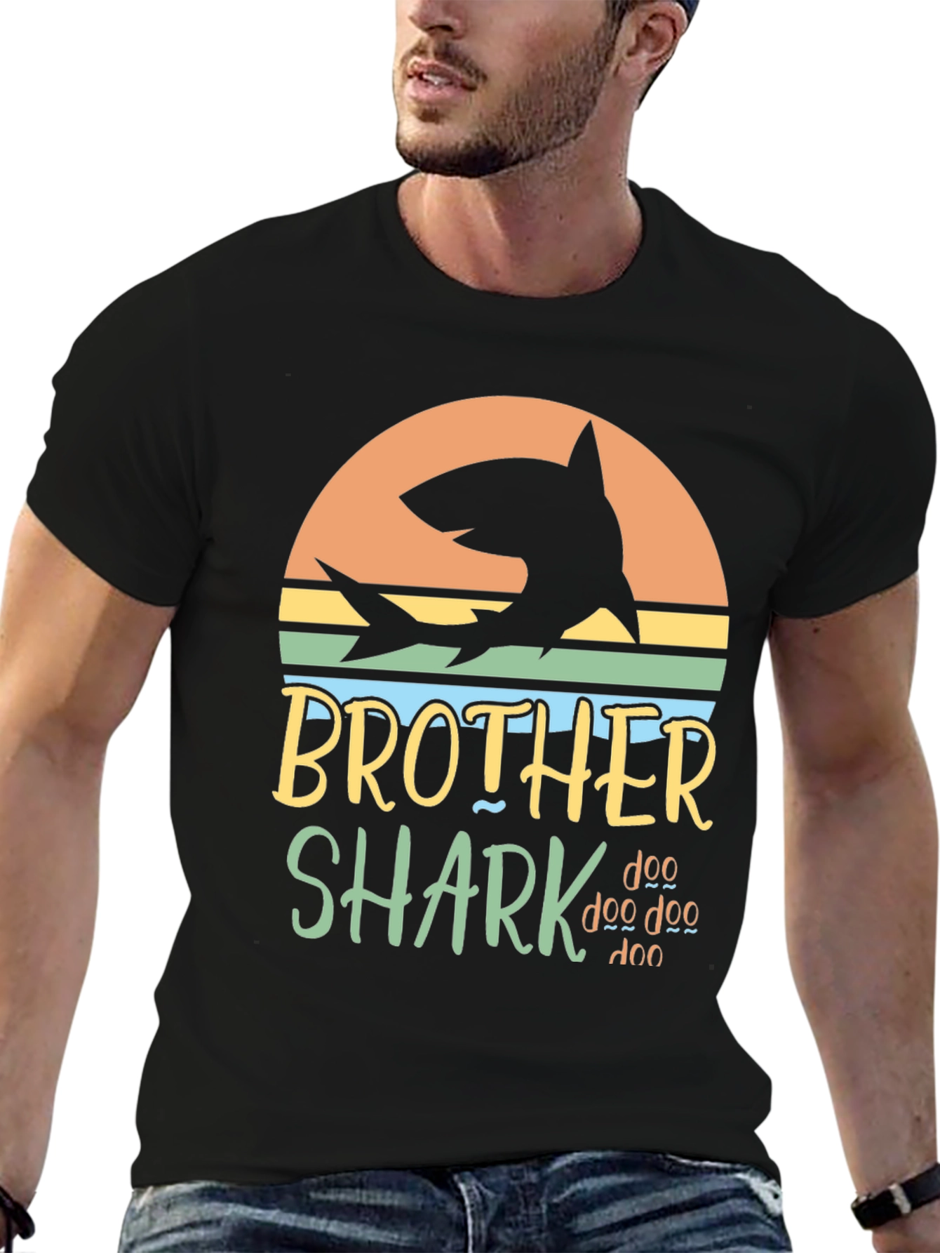 Brother Shark Doo Doo Doo Graphic T-Shirt