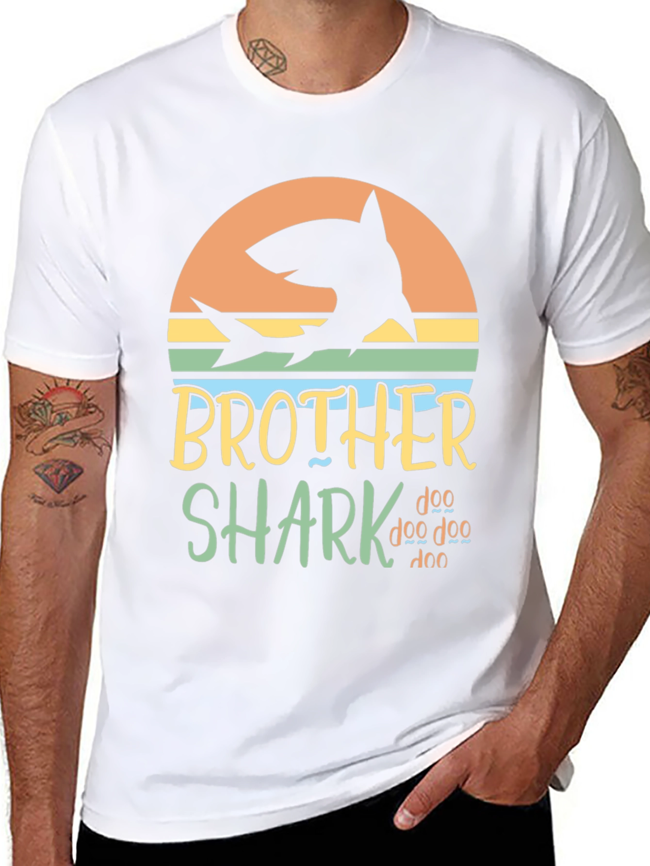 Brother Shark Doo Doo Doo Graphic T-Shirt