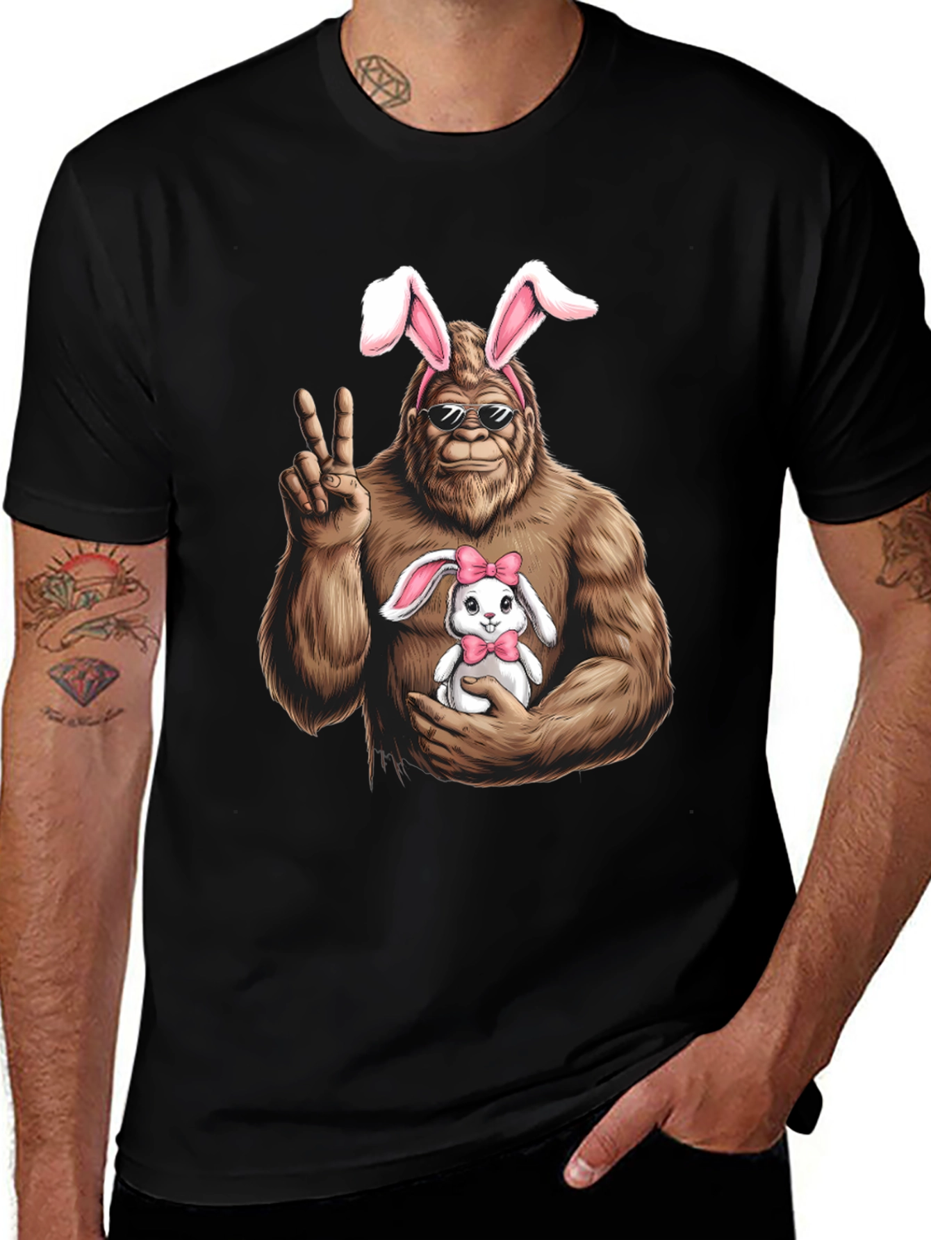 Bigfoot Easter Bunny T-Shirt