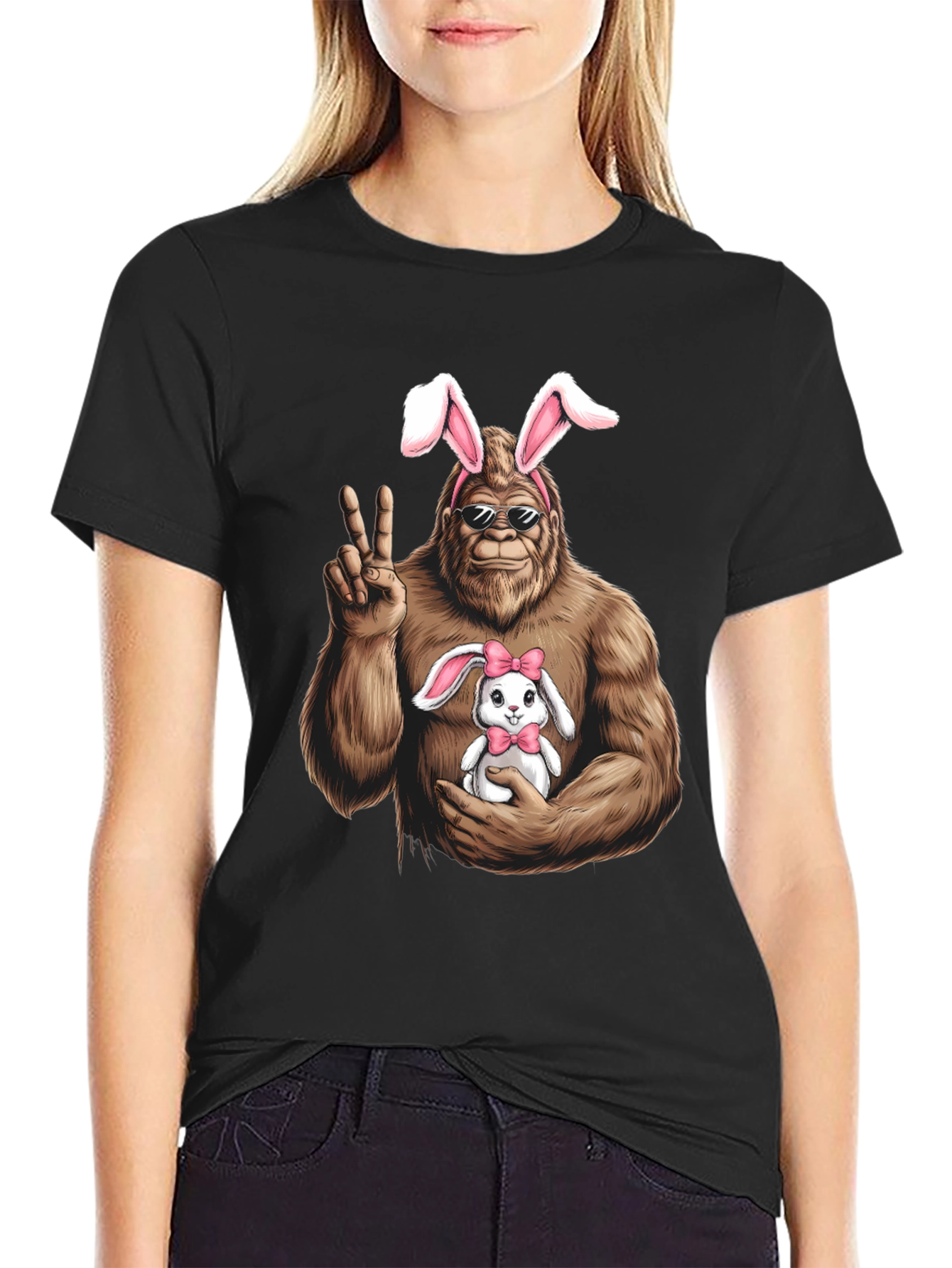 Bigfoot Easter Bunny T-Shirt