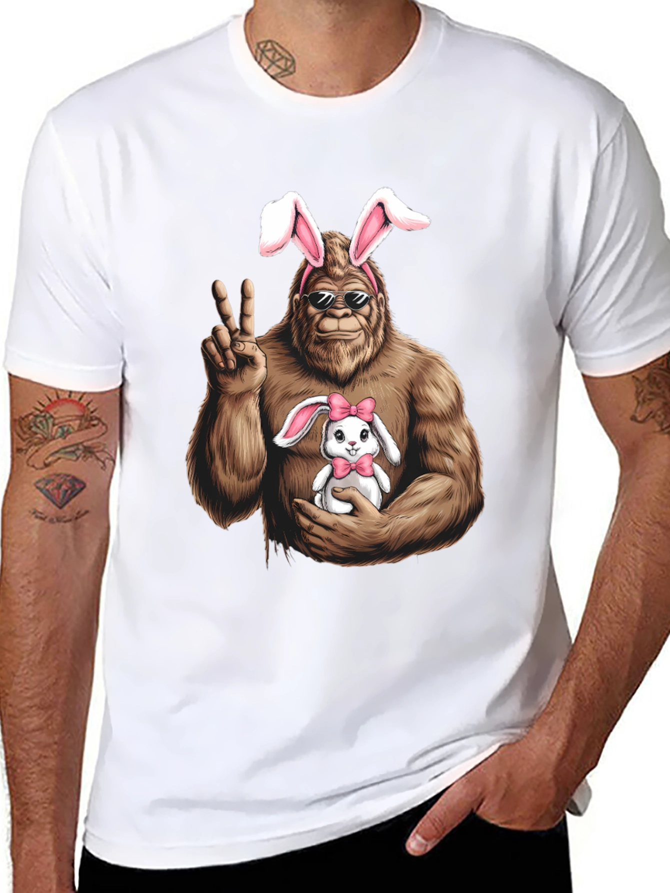 Bigfoot Easter Bunny T-Shirt