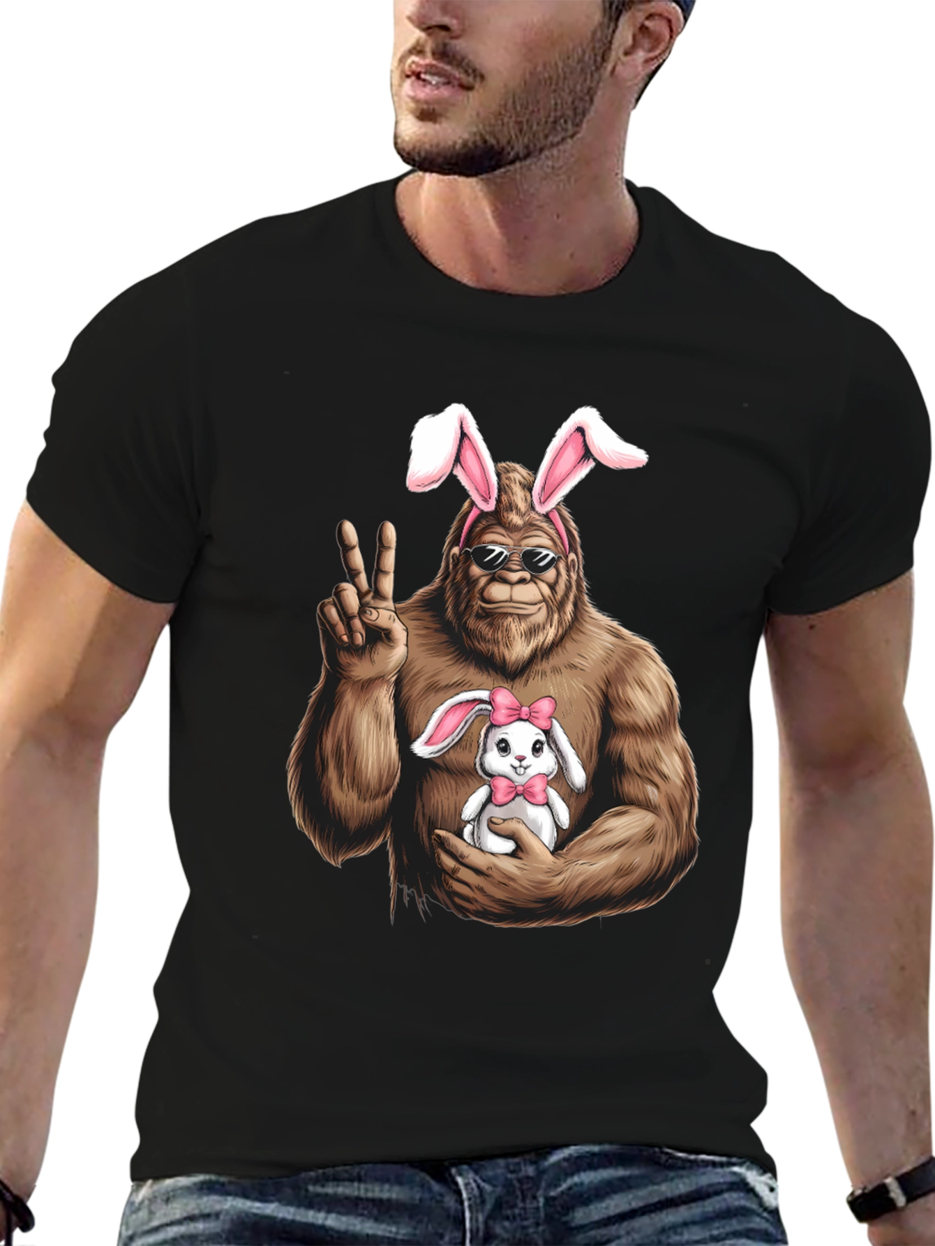 Bigfoot Easter Bunny T-Shirt