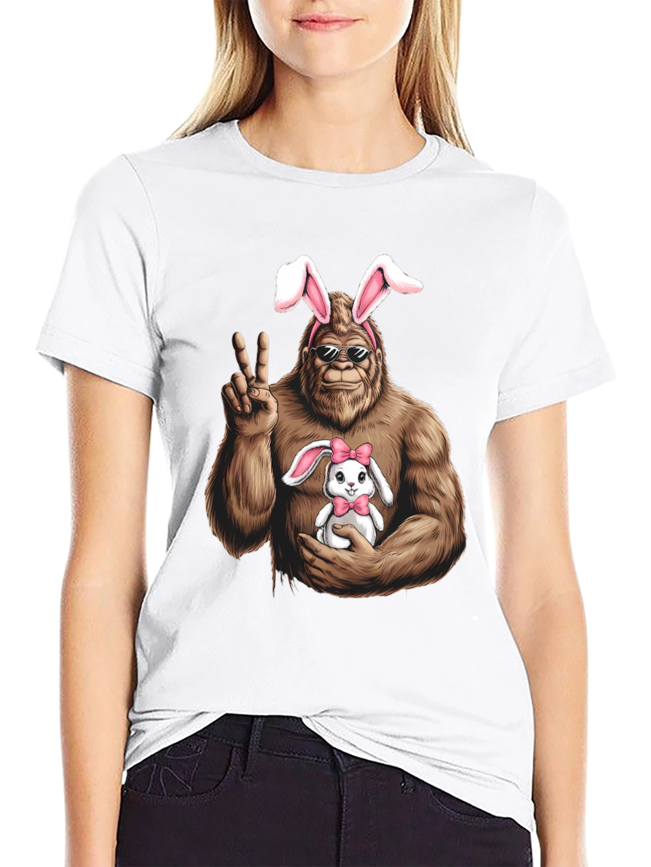 Bigfoot Easter Bunny T-Shirt