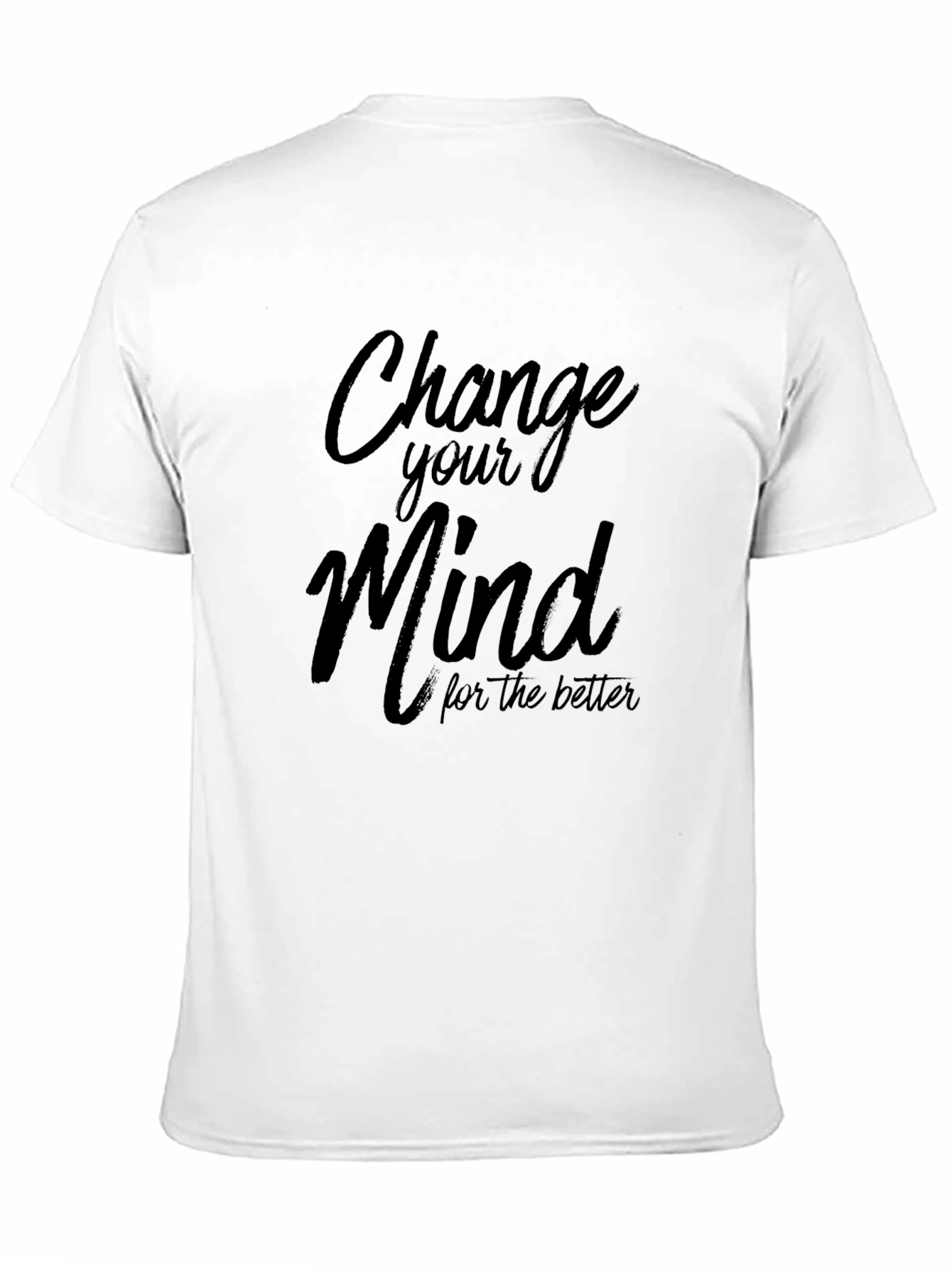 Change Your Mind Graphic Tee - Black Casual T-Shirt